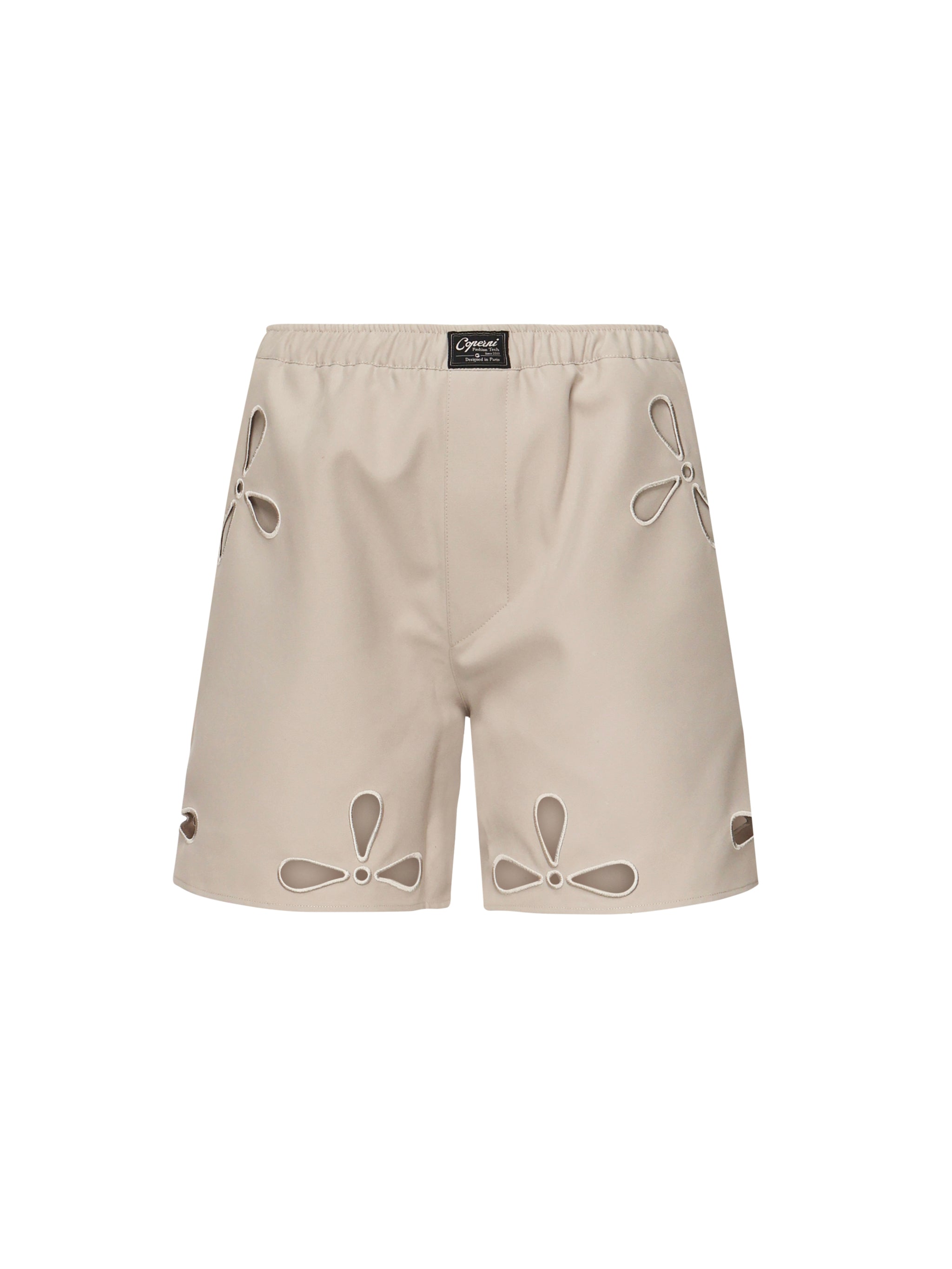 Shorts cut - out con elastico <BR/> COPP116F3004 BEI COPERNI 