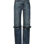 Jeans dritti con fibbia in pelle COPP32F2014 BLU COPERNI 