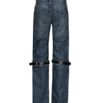 Jeans dritti con fibbia in pelle COPP32F2014 BLU COPERNI 
