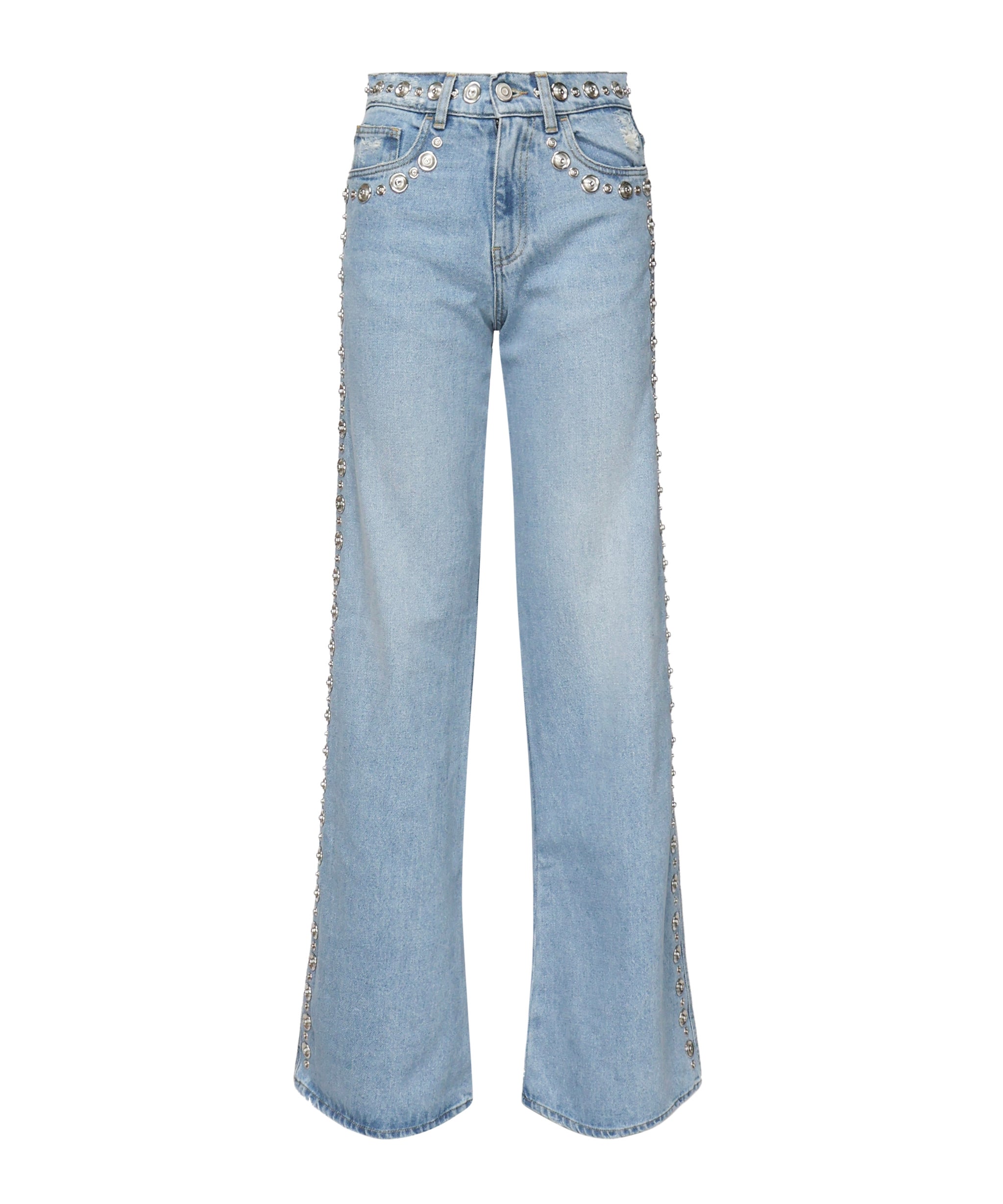 Jeans in denim di cotone con borchie COPP95STF2008 BLU COPERNI 