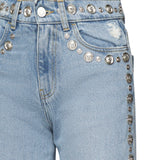 Jeans in denim di cotone con borchie COPP95STF2008 BLU COPERNI 