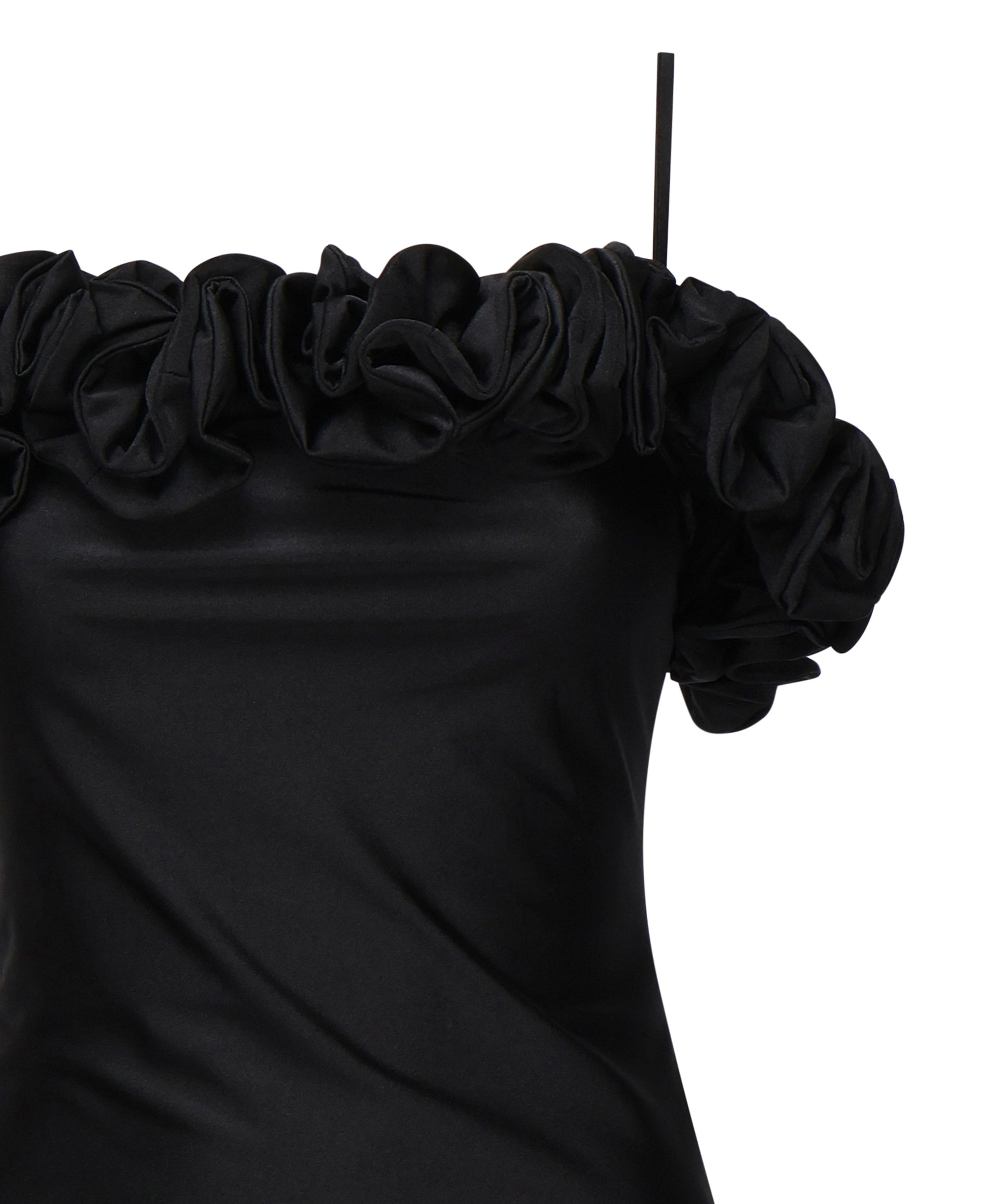 Top in jersey stretch con rouches COPT79F5001 BLK COPERNI 