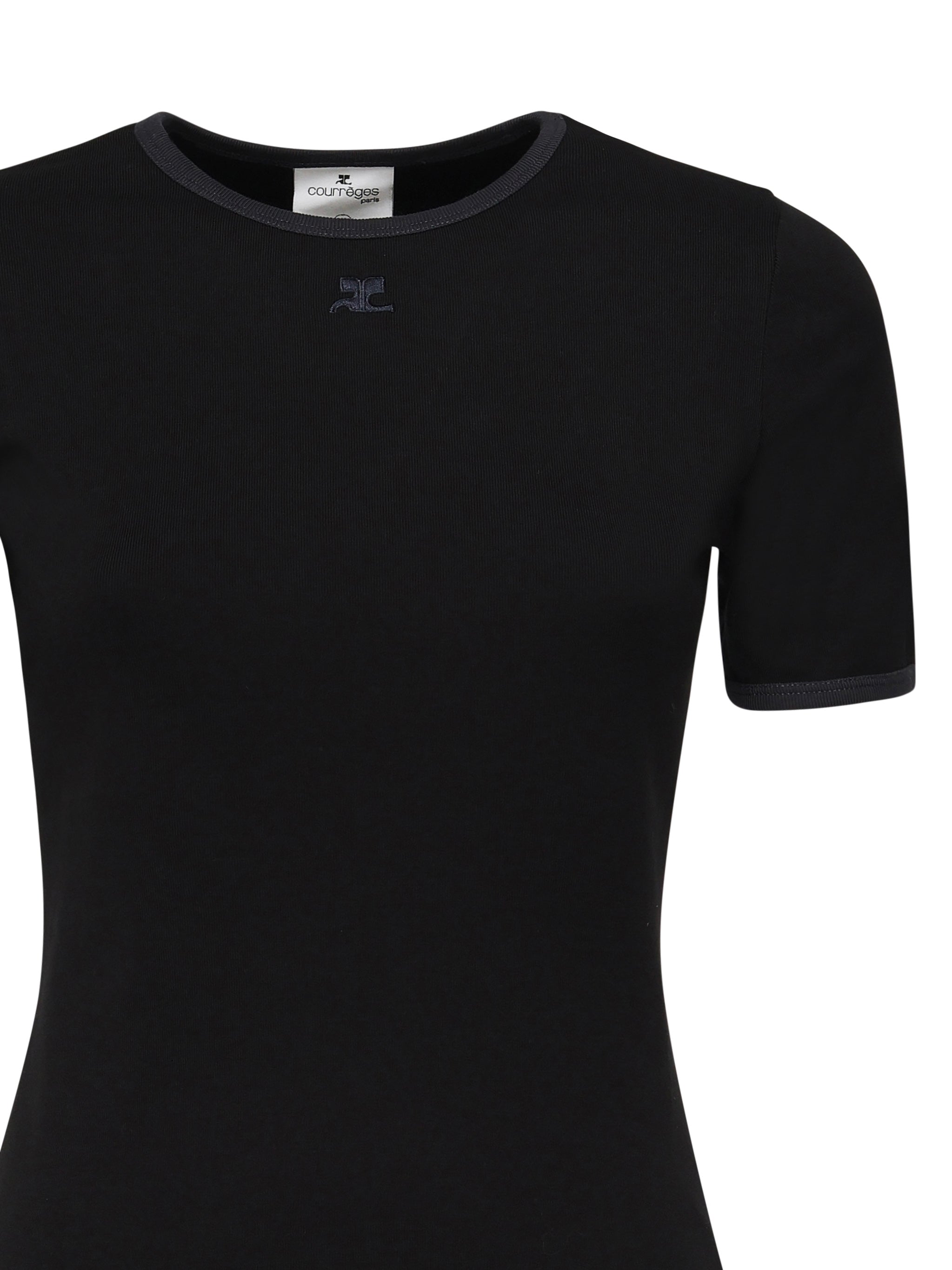 T-shirt con logo 125JTS017JS0203 B175 COURREGES 