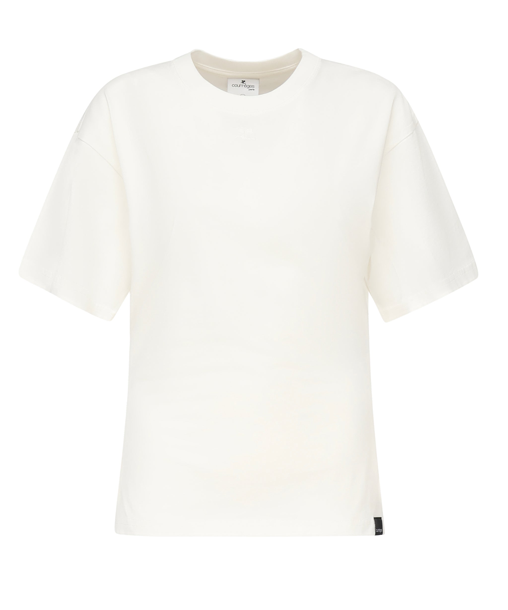 T-shirt con logo 125JTS168JS0107 0001 COURREGES 
