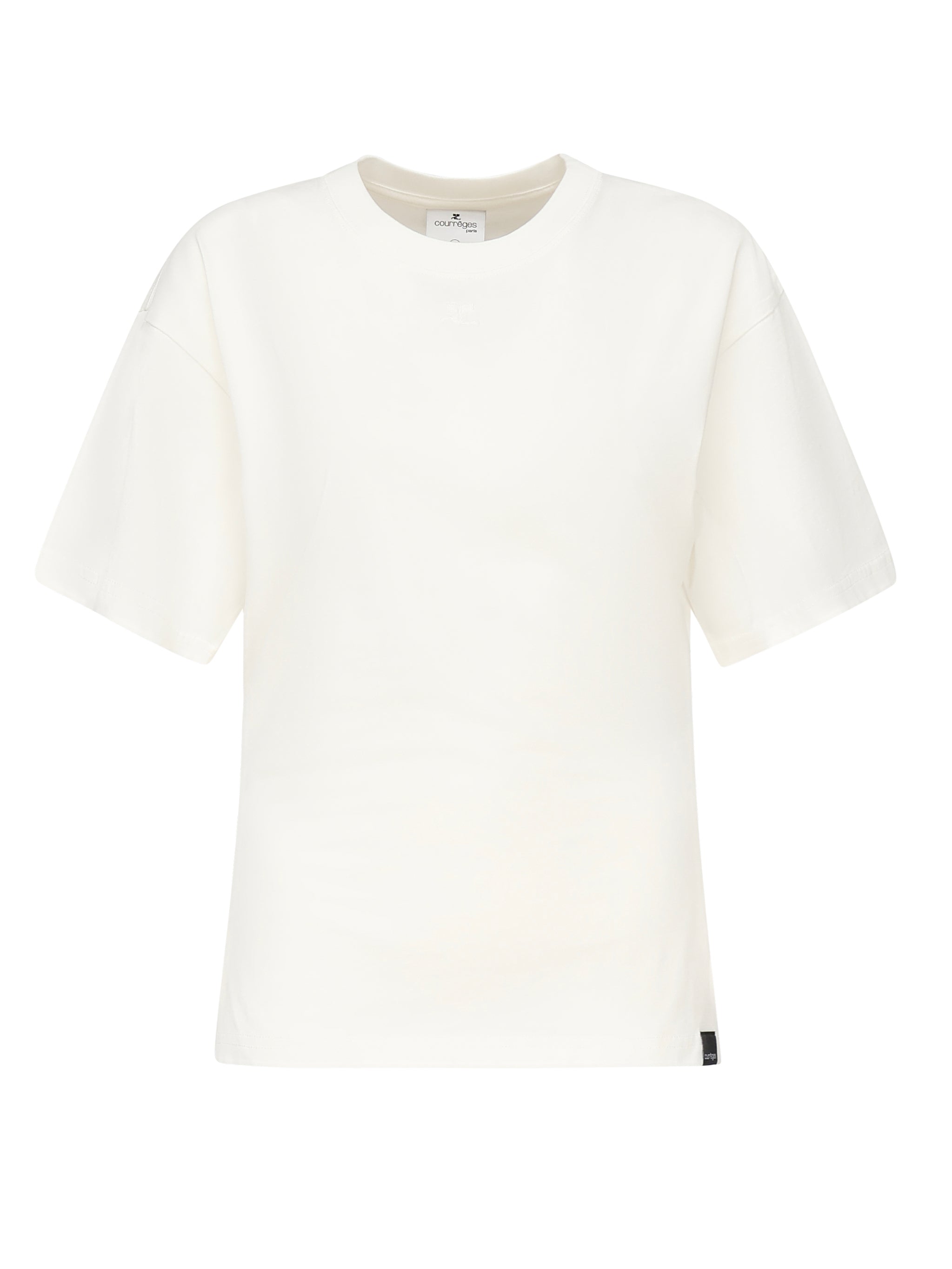 T-shirt con logo 125JTS168JS0107 0001 COURREGES 