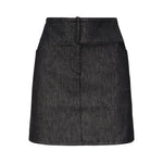 Minigonna in denim con cintura 225DJU271DE0035 9011 COURREGES 