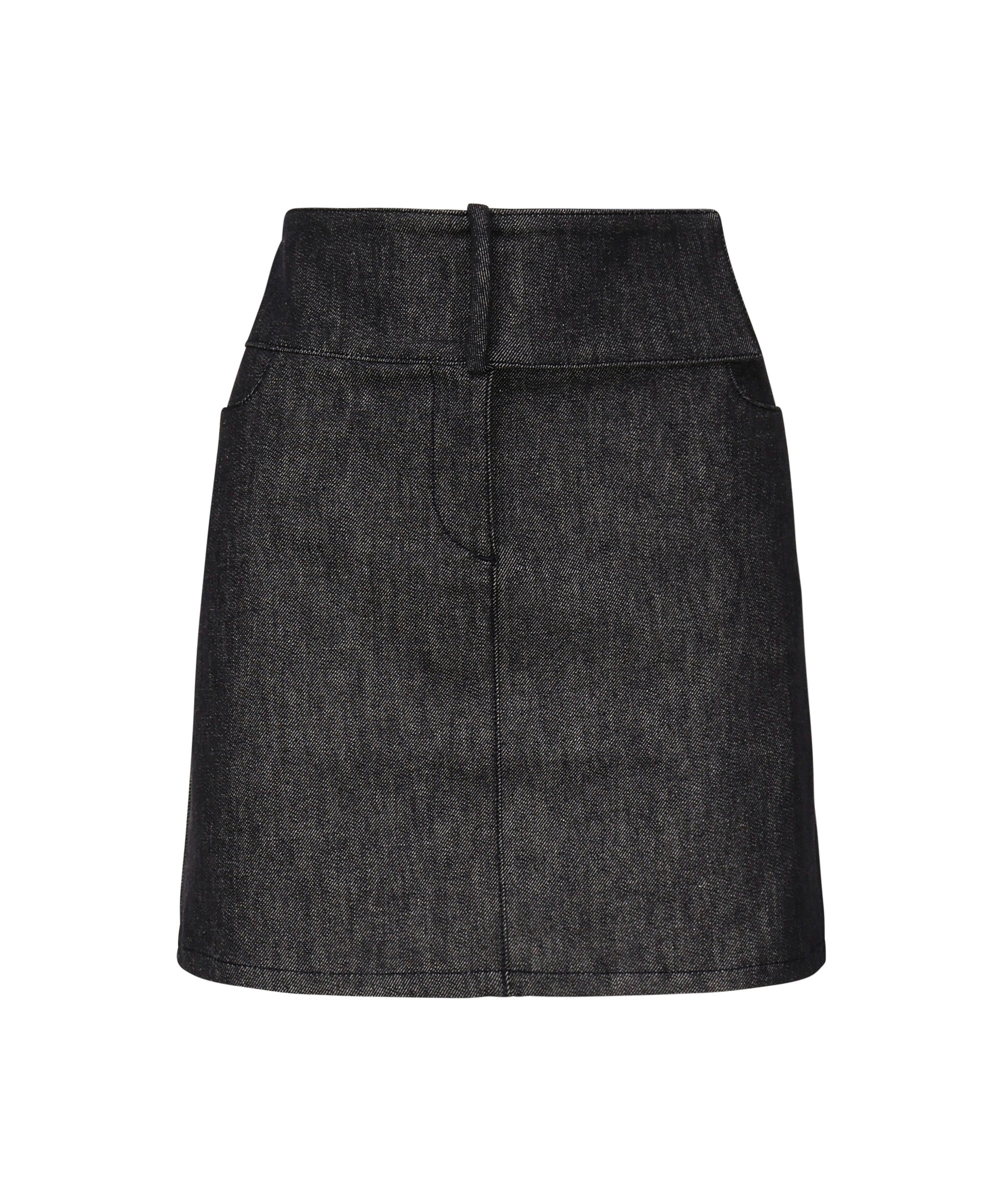 Minigonna in denim con cintura 225DJU271DE0035 9011 COURREGES 