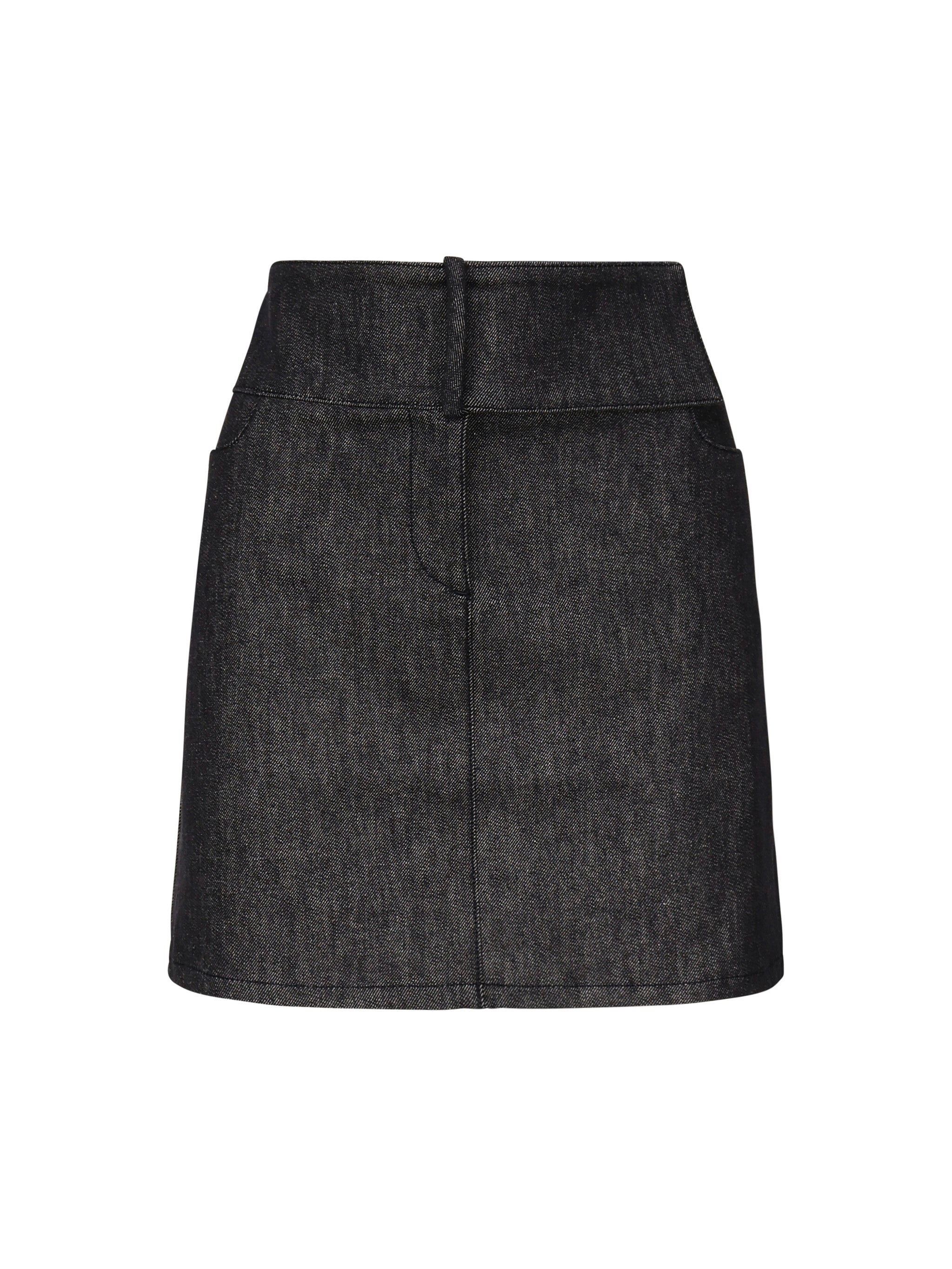 Minigonna in denim con cintura 225DJU271DE0035 9011 COURREGES 