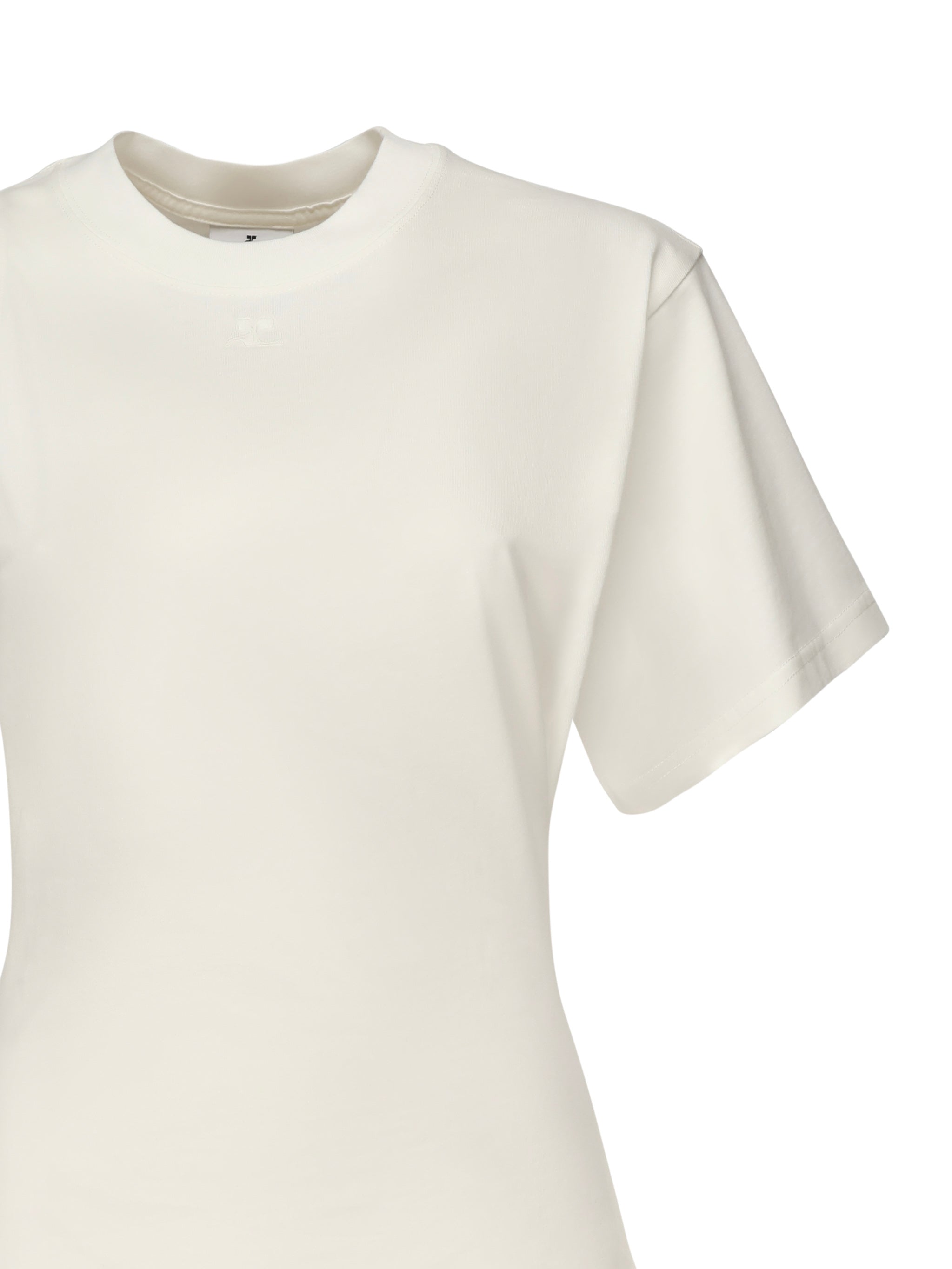 T-shirt 'Scuba' asimmetrica 225JTS201JS0107 0001 COURREGES 