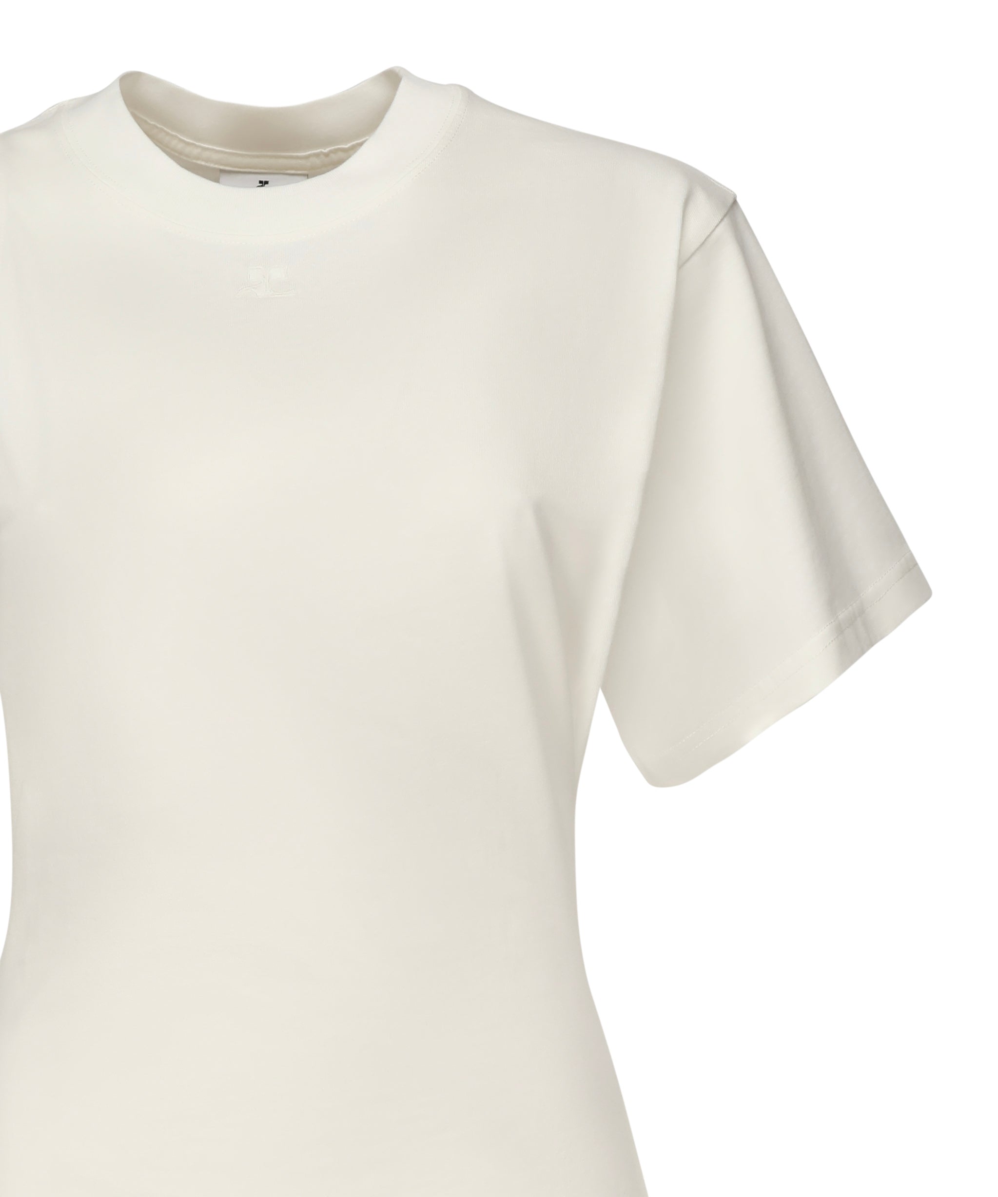 T-shirt 'Scuba' asimmetrica 225JTS201JS0107 0001 COURREGES 