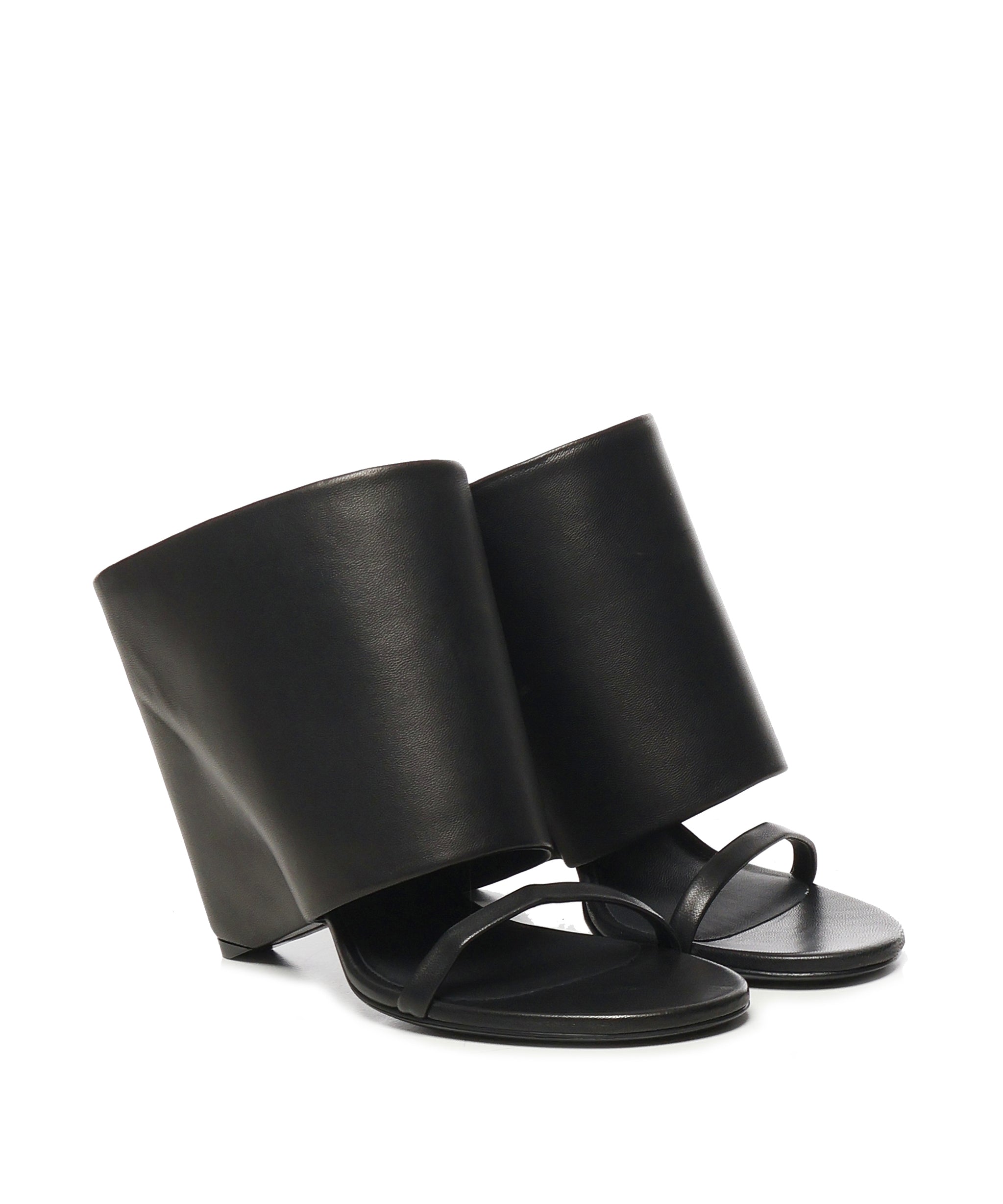 Mules in pelle con zeppa 225SSD037AG0030 9999 COURREGES 