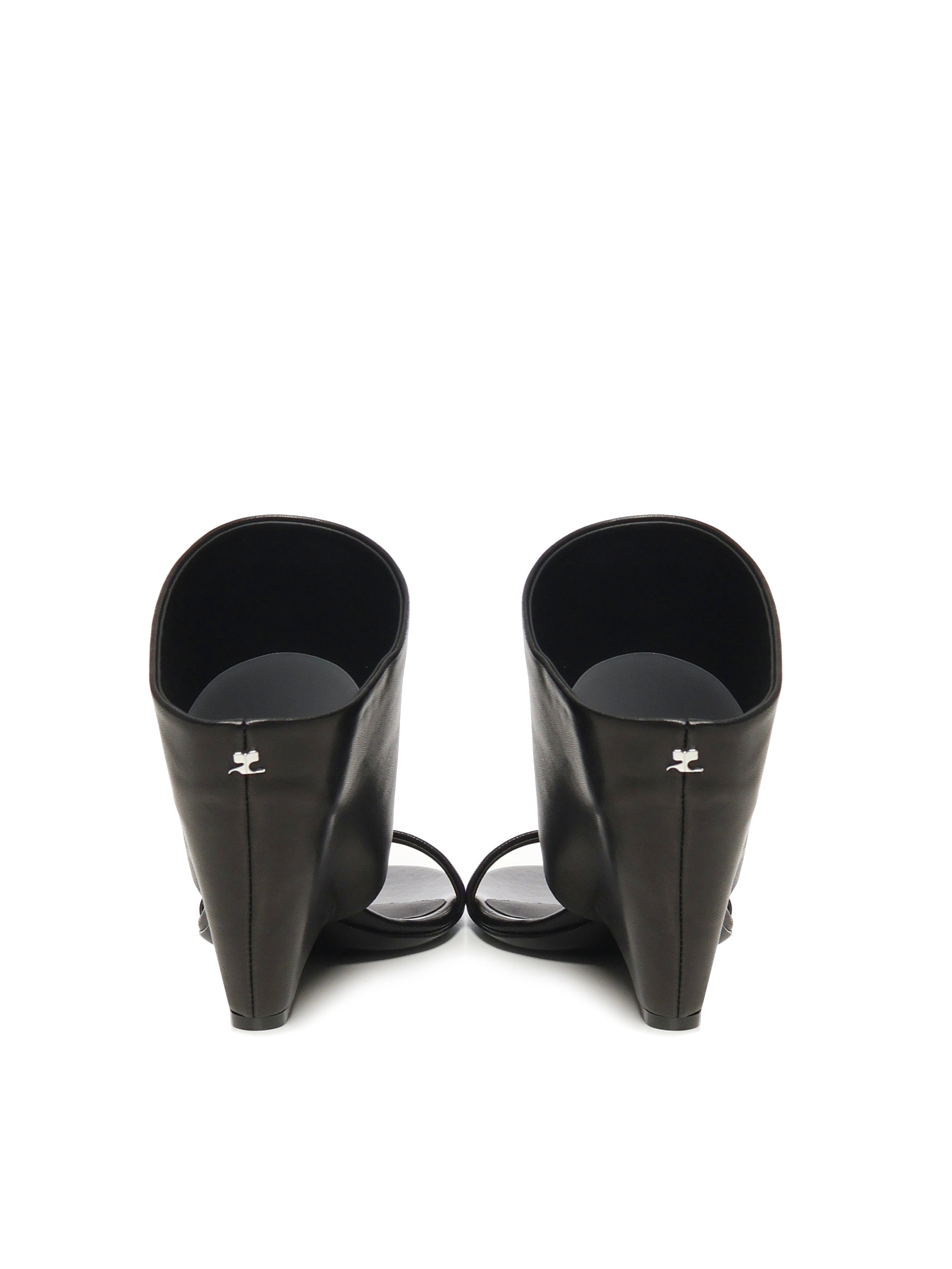 Mules in pelle con zeppa 225SSD037AG0030 9999 COURREGES 
