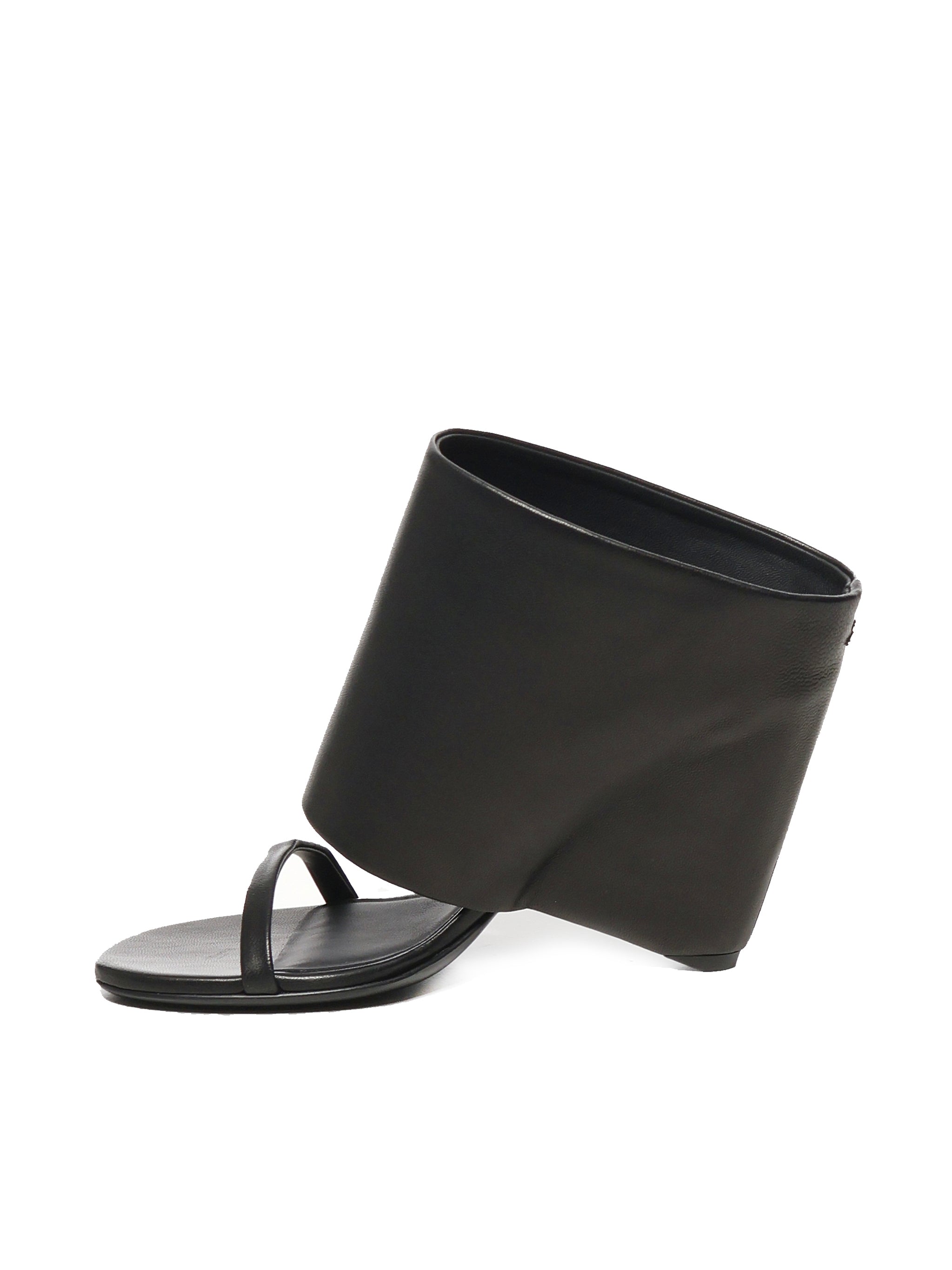 Mules in pelle con zeppa 225SSD037AG0030 9999 COURREGES 