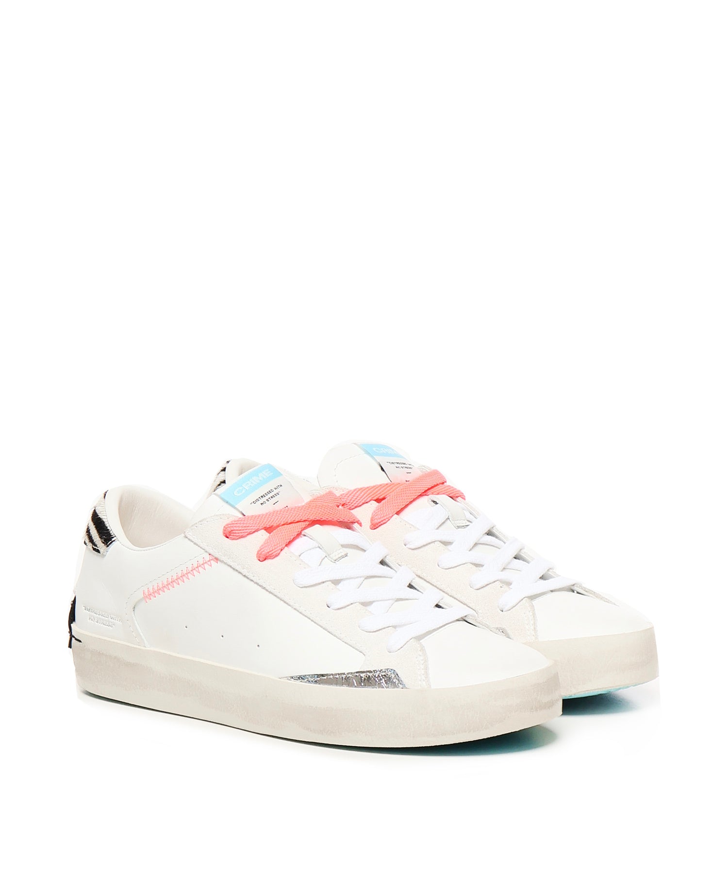 Sneakers Distressed Tropical Zebra 20003PP7  CRIME LONDON 