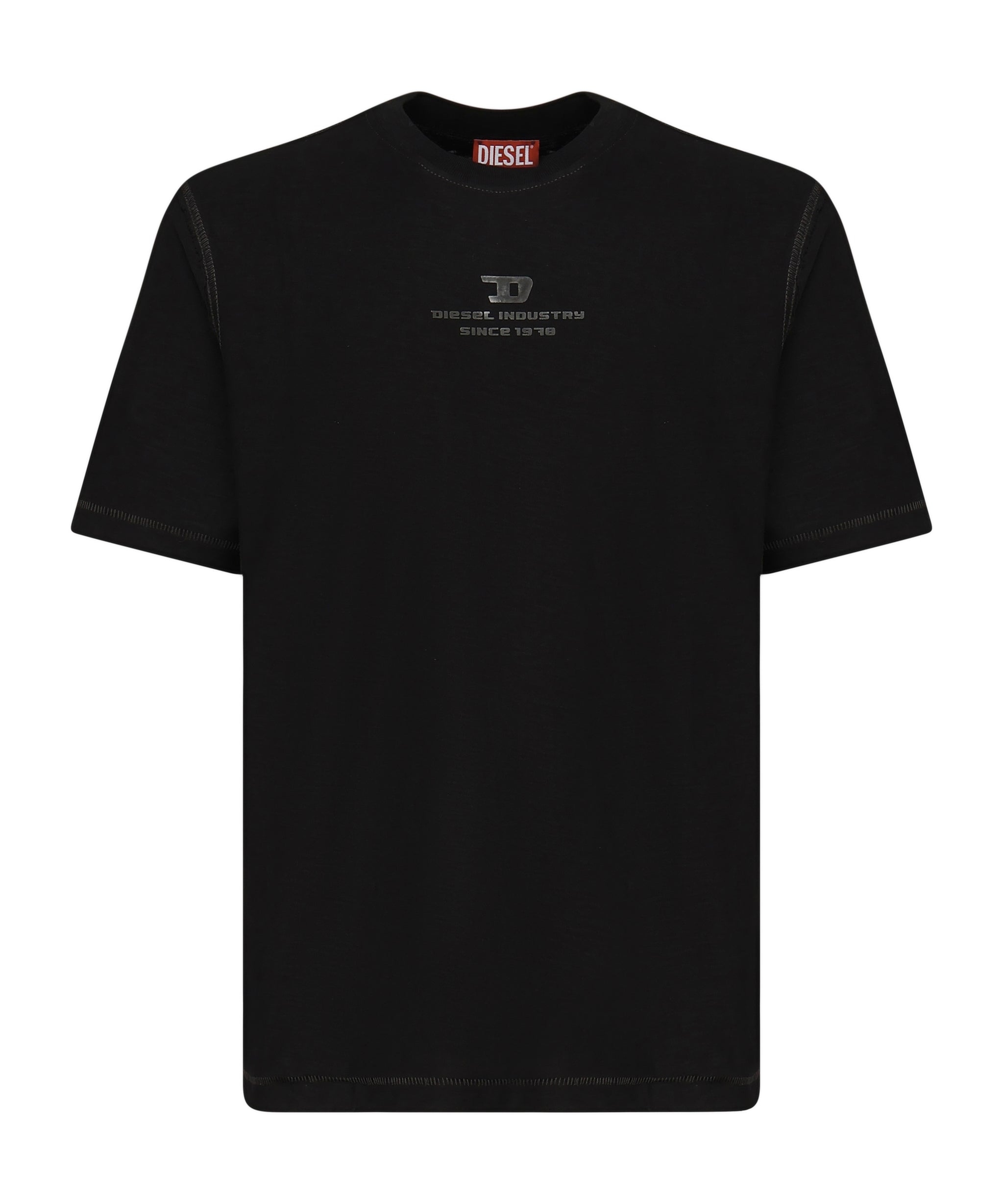 T-shirt fiammata con logo A16424 0QKAP9XX DIESEL 