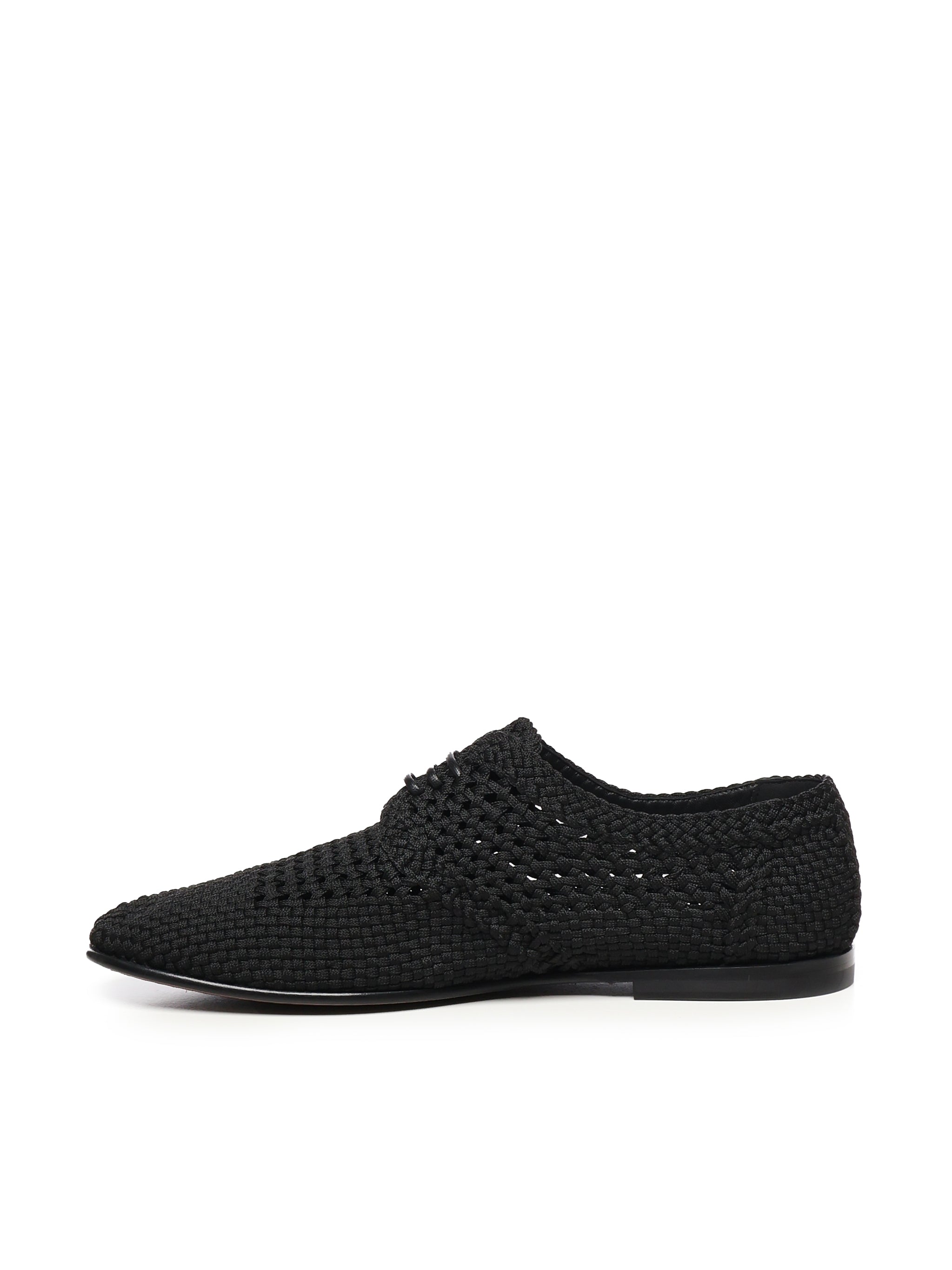 Derby in tessuto intrecciata A10863 A9L6480999 DOLCE & GABBANA 