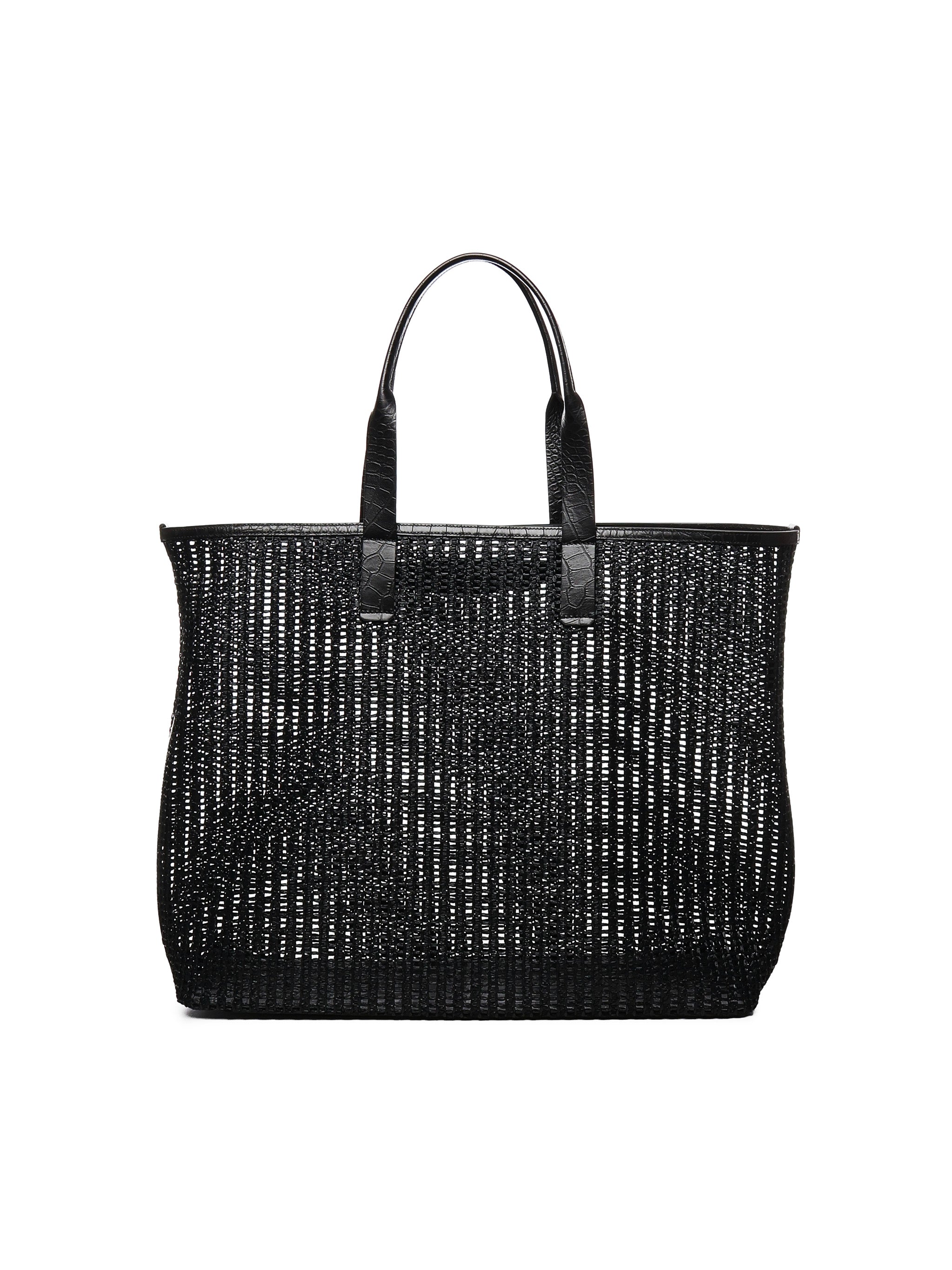 Borsa tote in rafia e pelle<BR/> BM2453 A9O948B956 DOLCE & GABBANA 