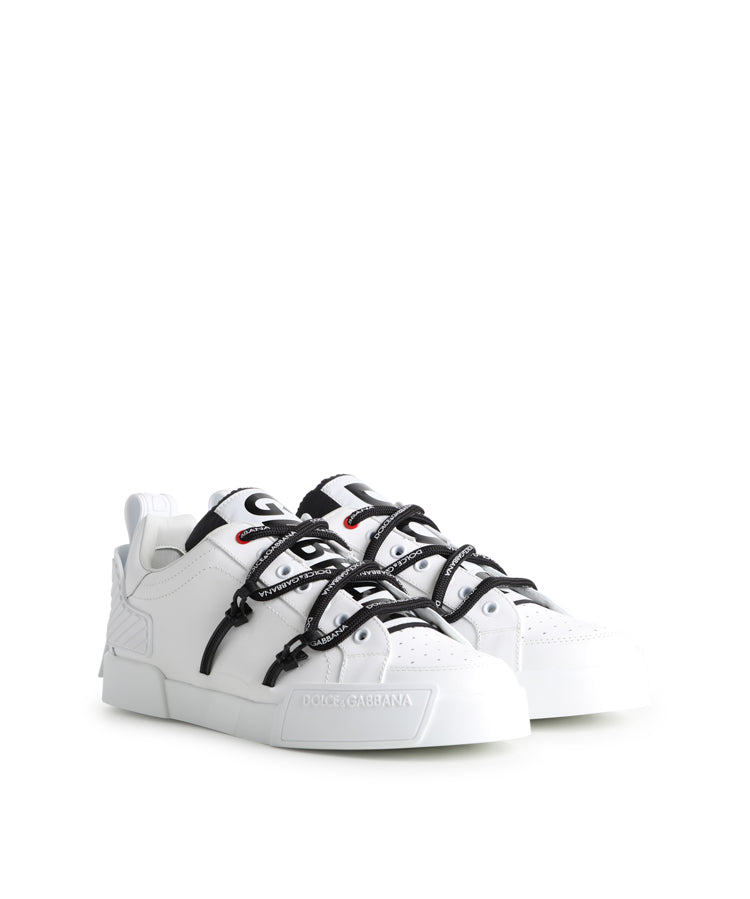 Sneaker Portofino in vitello e vernice CS1783 AJ98689697 DOLCE & GABBANA 