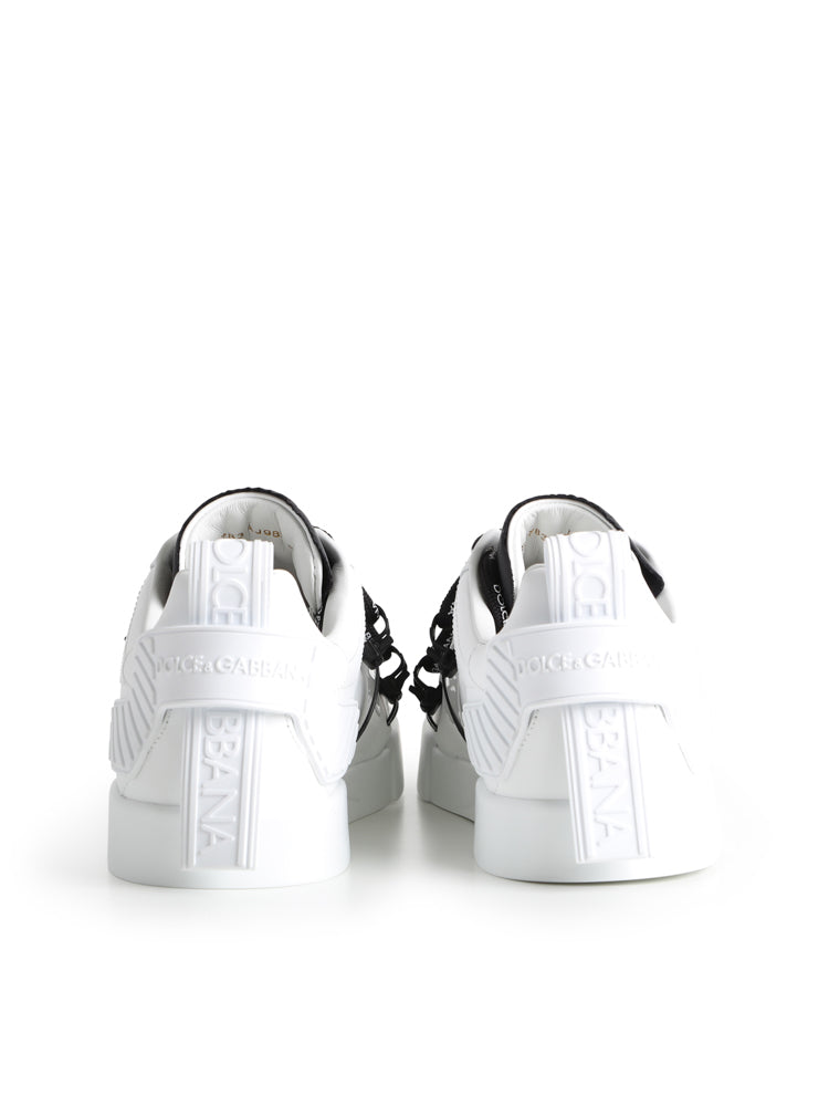 Sneaker Portofino in vitello e vernice CS1783 AJ98689697 DOLCE & GABBANA 