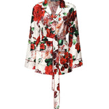Camicia pigiama stampa Rose F5I89T IS1ZDHA5PD DOLCE & GABBANA 
