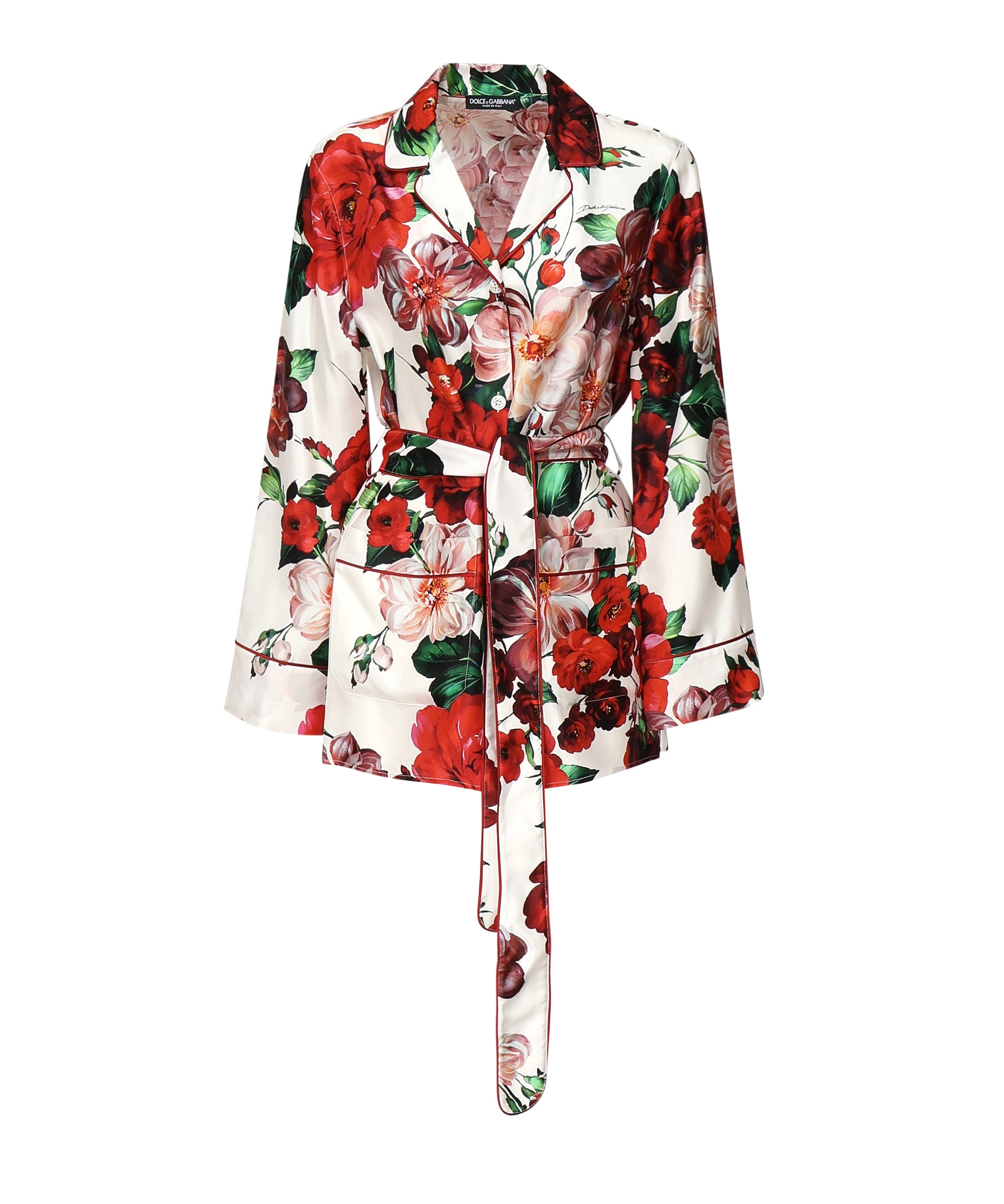 Camicia pigiama stampa Rose F5I89T IS1ZDHA5PD DOLCE & GABBANA 