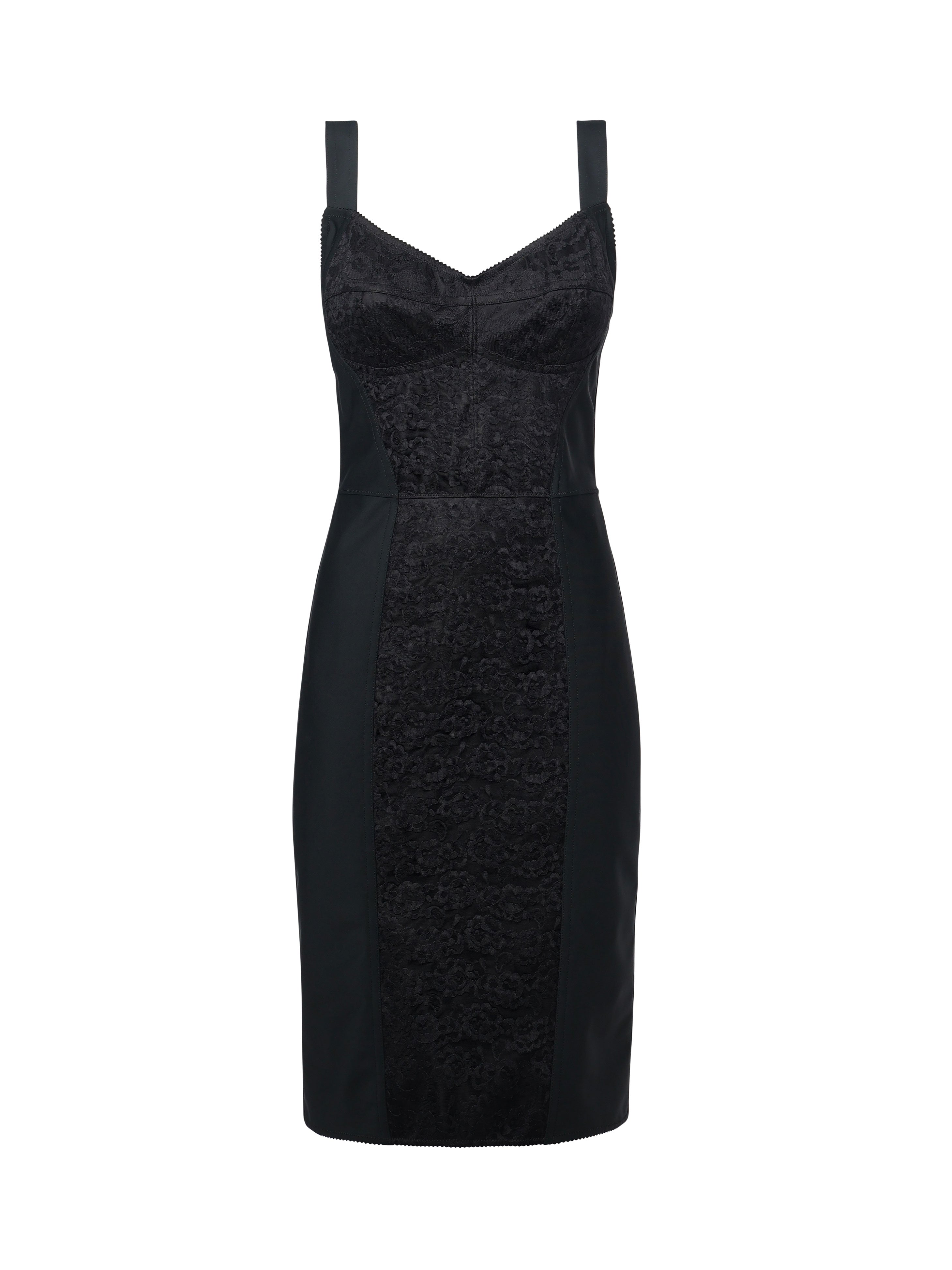 Abito in guaina elastica e pizzo F63G9T GDCLQN0000 DOLCE & GABBANA 