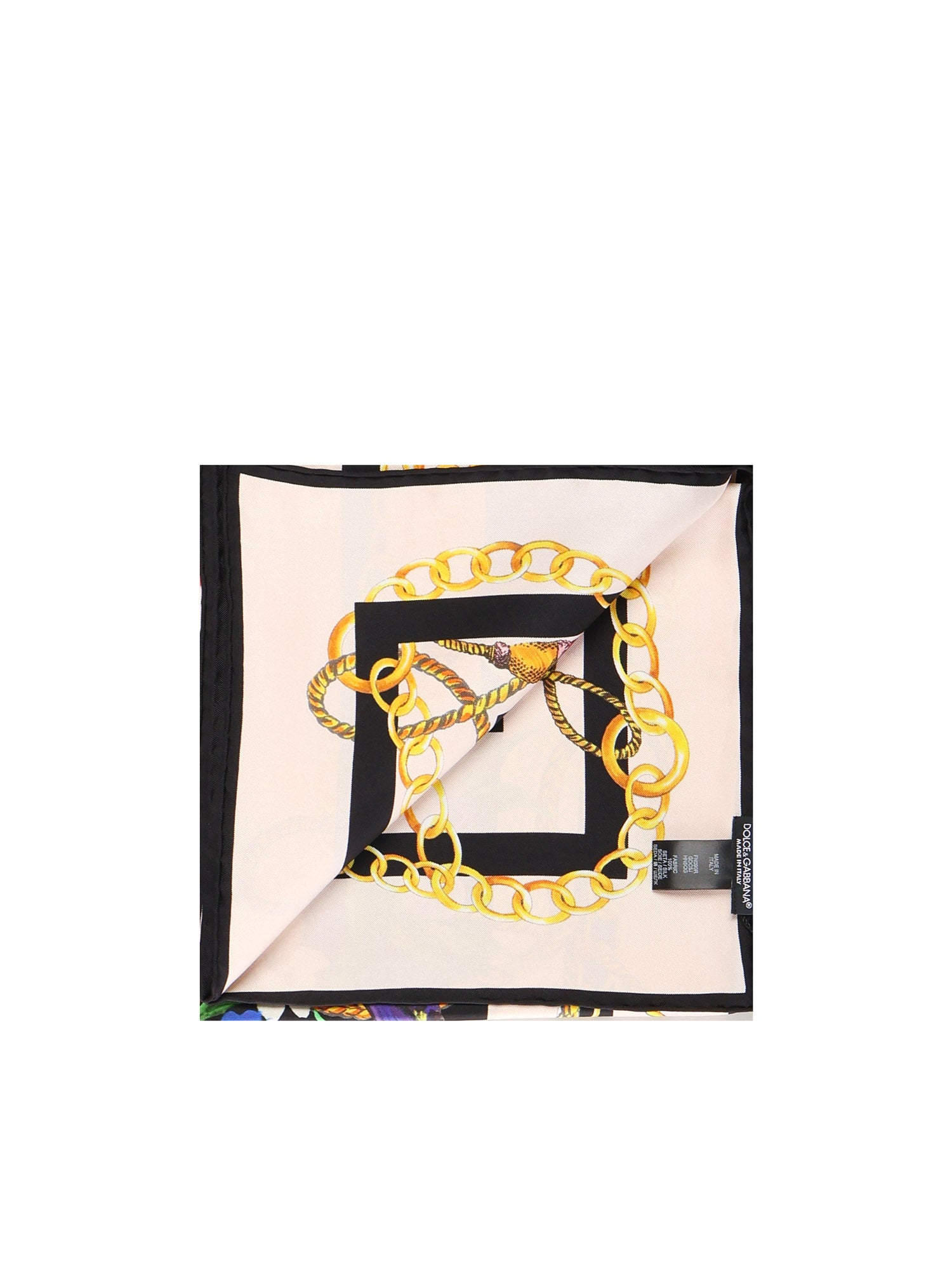 Foulard in twill di seta stampa fiori FN090R GDC5JHN5QG DOLCE & GABBANA 