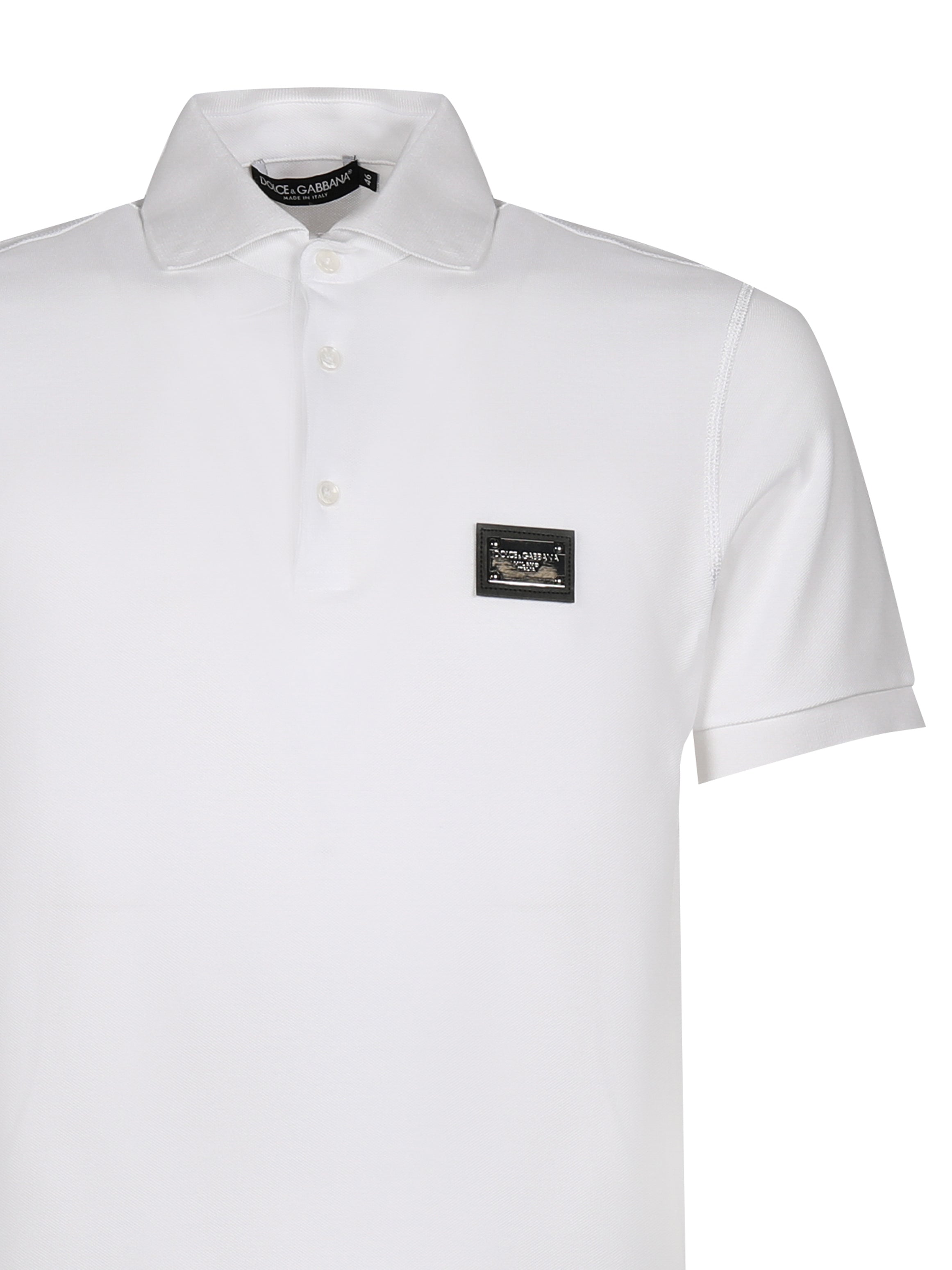 Polo piquet con placca logata G8PL4T G7F2HW0800 DOLCE & GABBANA 