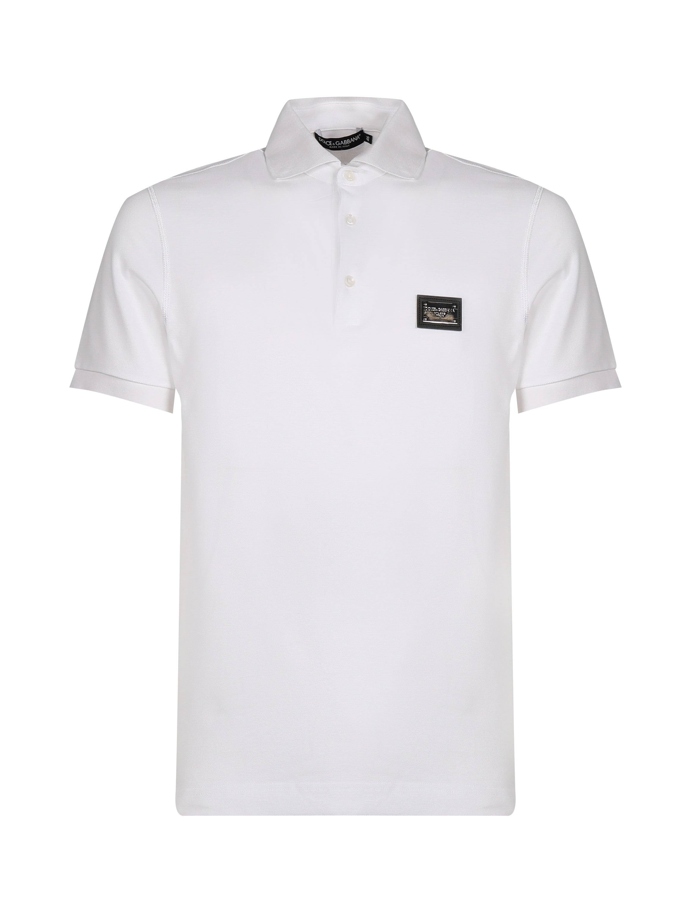 Polo piquet con placca logata G8PL4T G7F2HW0800 DOLCE & GABBANA 