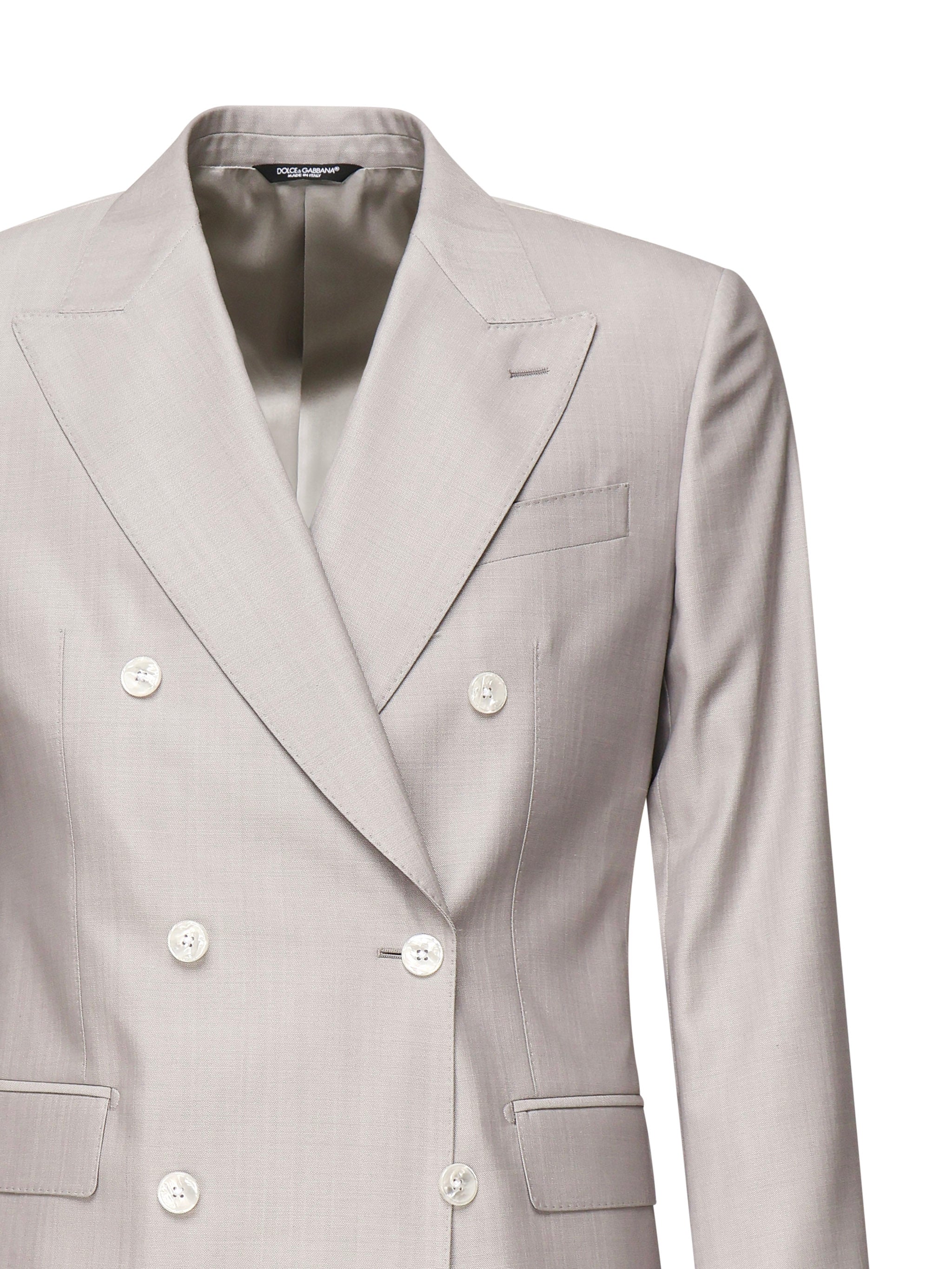 Abito decostruito doppiopetto in lana e seta<BR/> GK021T FU3H1F0372 DOLCE & GABBANA 