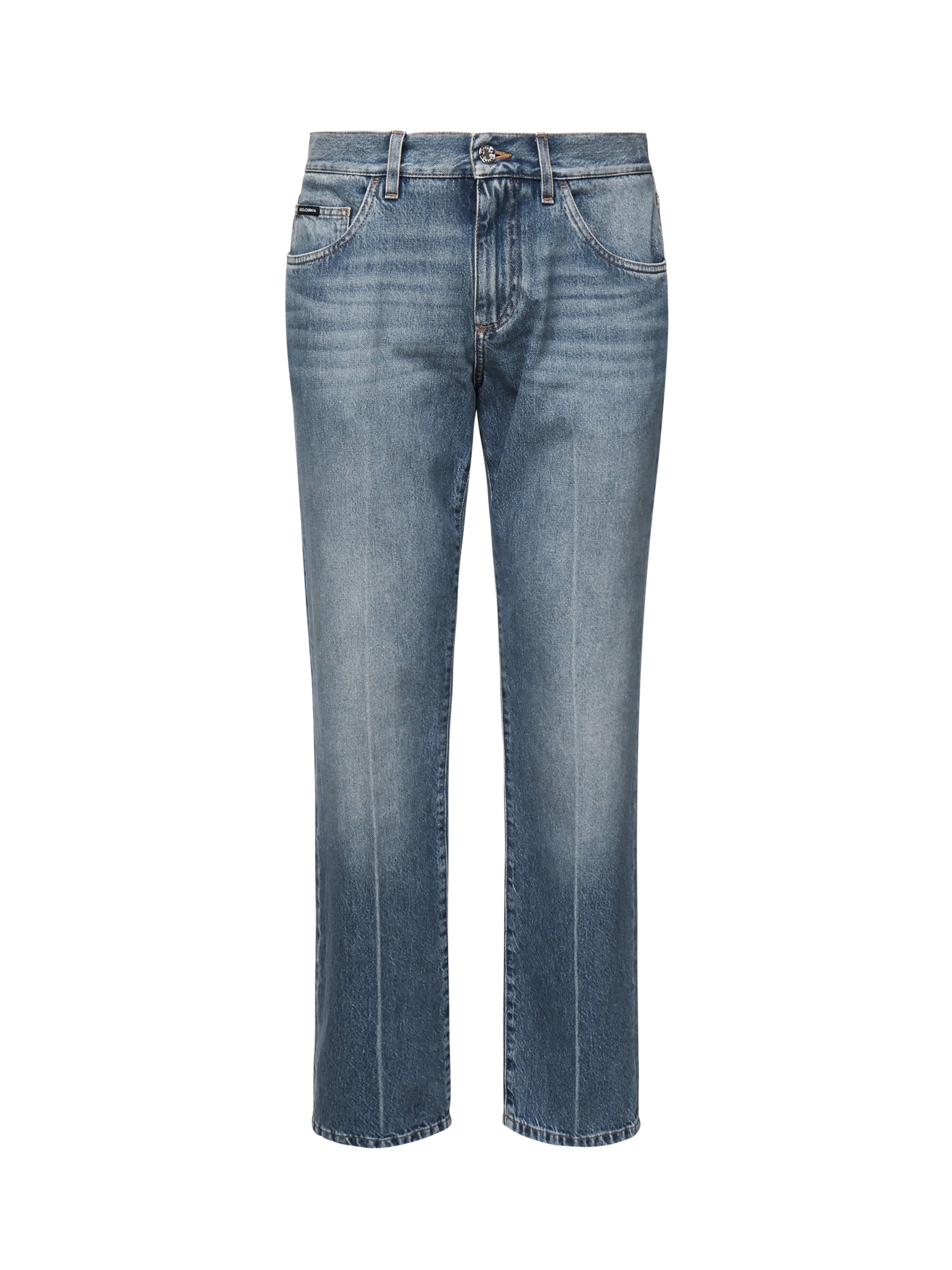 Jeans modello Classic cinque tasche in cotone con abrasioni GP02XD G8MG8S9001 DOLCE & GABBANA 