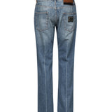 Jeans modello Classic cinque tasche in cotone con abrasioni GP02XD G8MG8S9001 DOLCE & GABBANA 