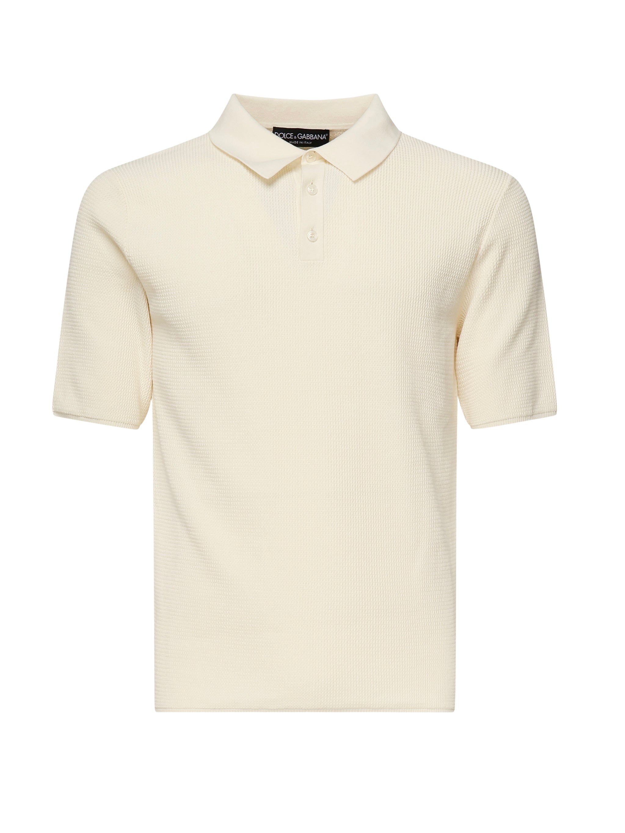 Polo in cotone con bottoni GXZ70T JBCFNW0001 DOLCE & GABBANA 