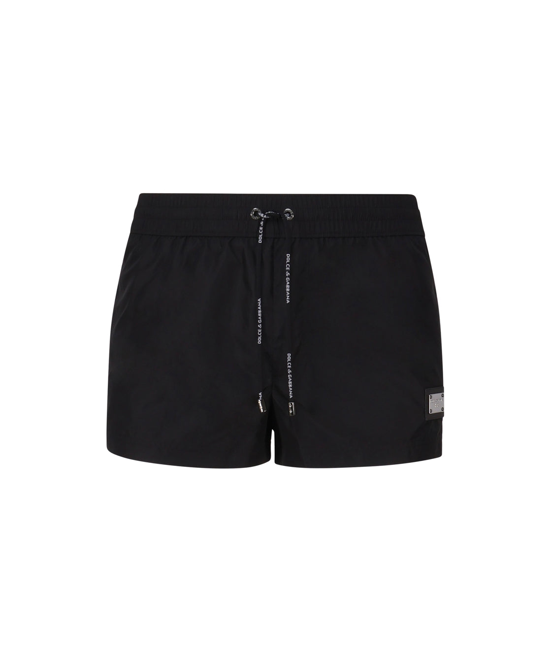 Boxer da mare corto realizzato in nylon leggero con placca metallica logo M4E48T ONO06N0000 DOLCE & GABBANA 