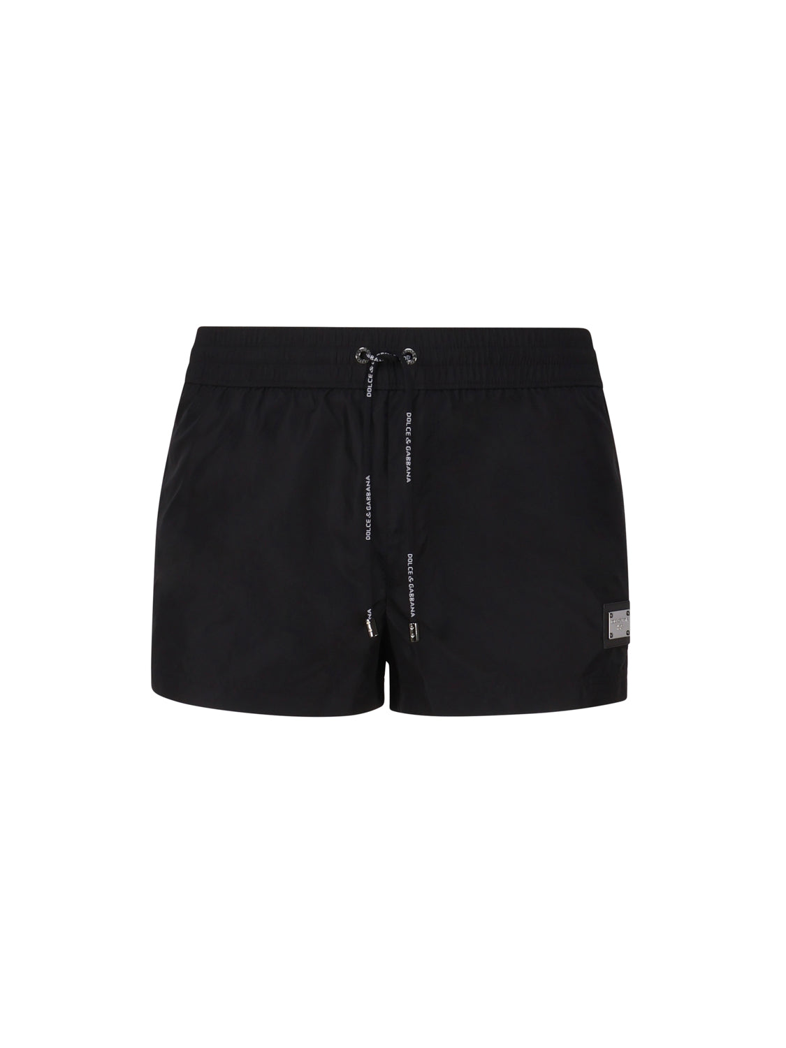 Boxer da mare corto realizzato in nylon leggero con placca metallica logo M4E48T ONO06N0000 DOLCE & GABBANA 