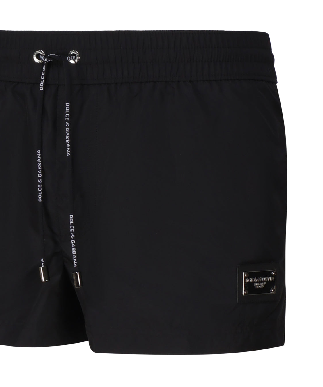 Boxer da mare corto realizzato in nylon leggero con placca metallica logo M4E48T ONO06N0000 DOLCE & GABBANA 