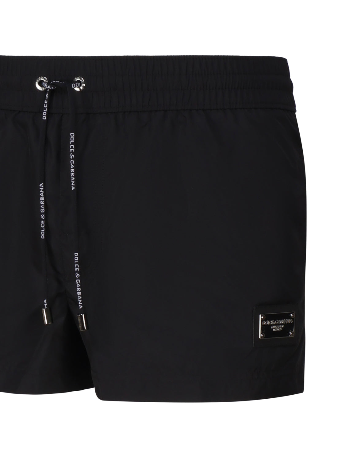 Boxer da mare corto realizzato in nylon leggero con placca metallica logo M4E48T ONO06N0000 DOLCE & GABBANA 