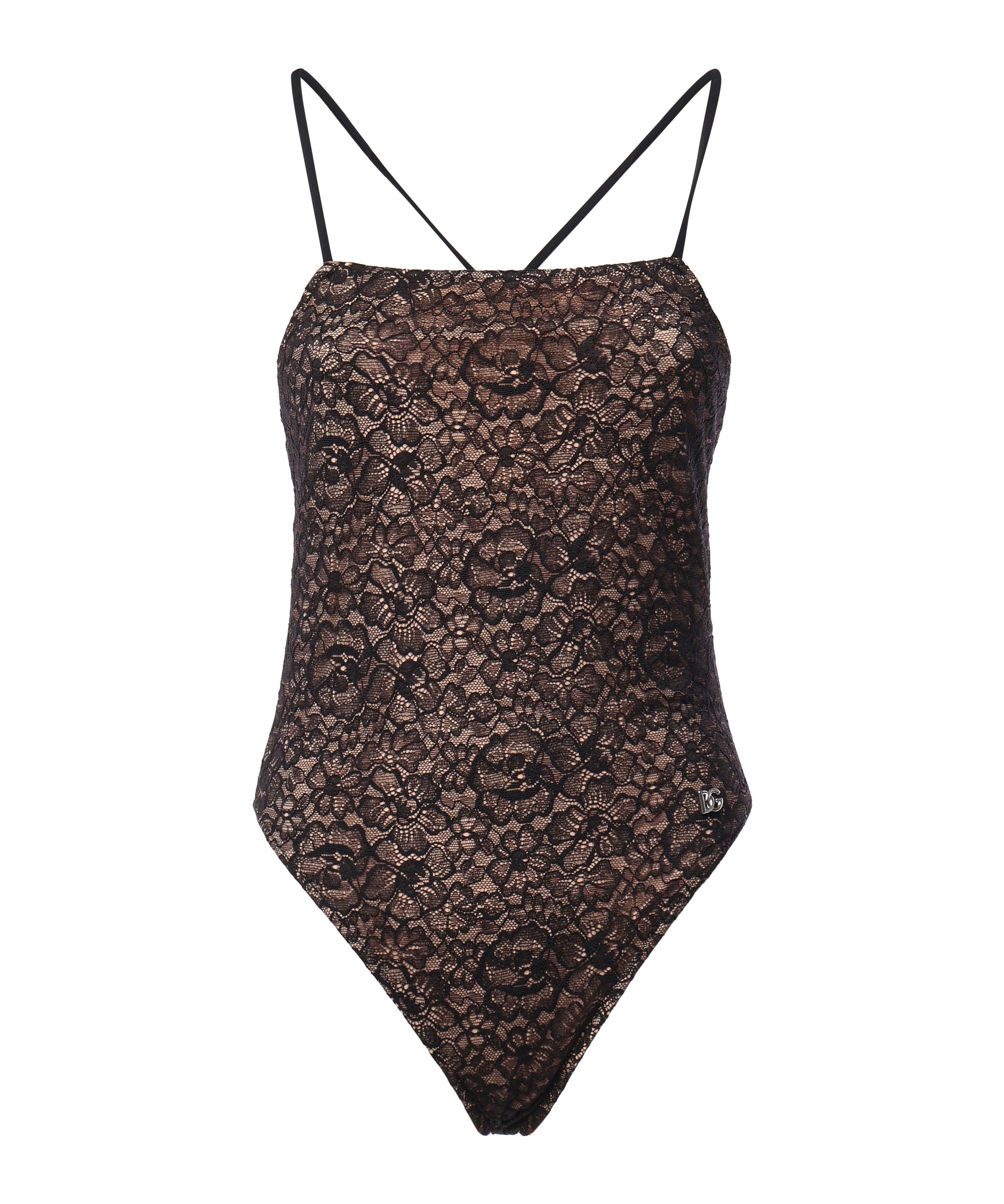 Costume intero in pizzo O9A03J FLUAIN0000 DOLCE & GABBANA 