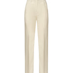 Pantaloni Reina in twill di viscosa e lino<BR/> DP789 IF0041DXXX004 DONDUP 