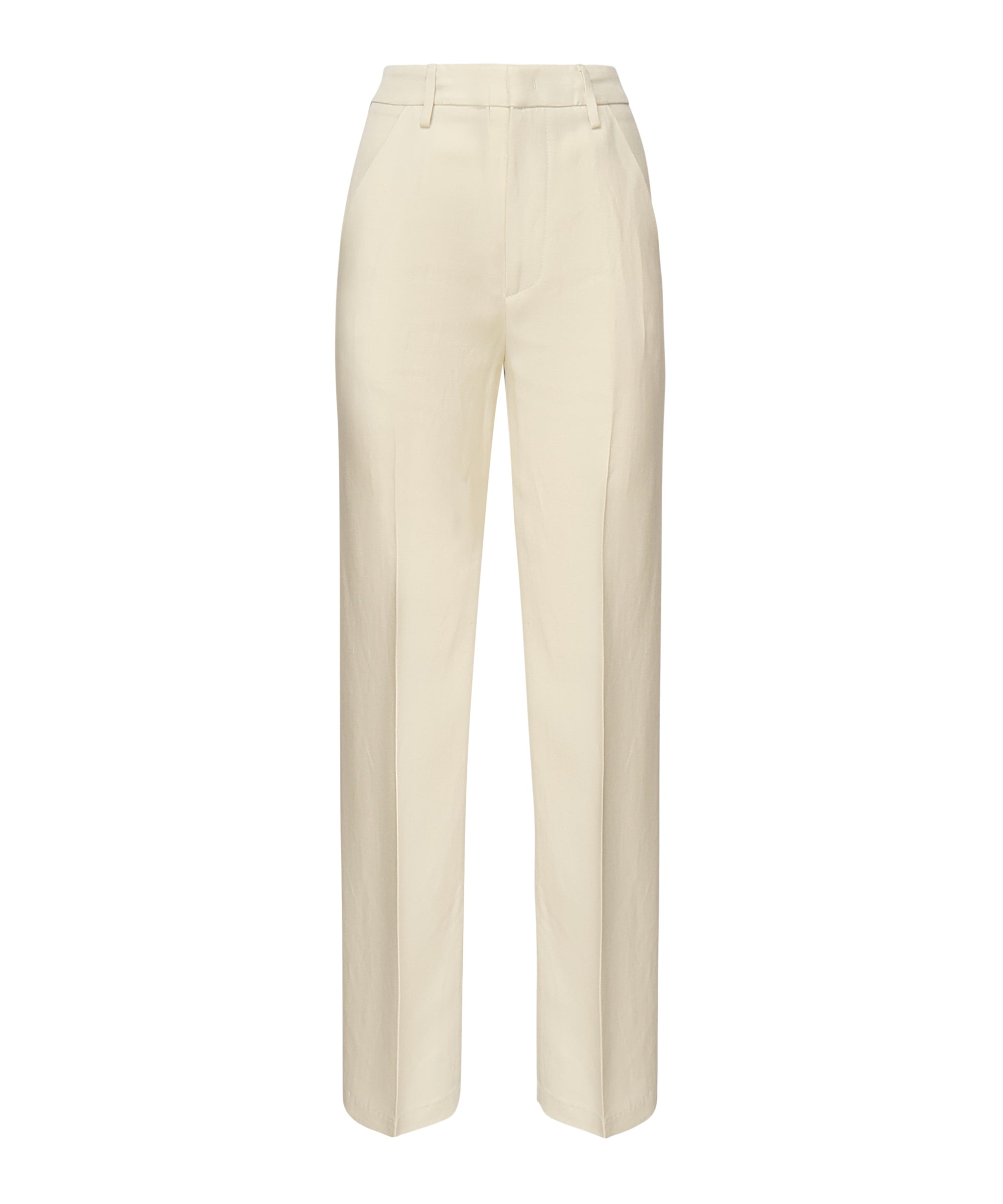 Pantaloni Reina in twill di viscosa e lino<BR/> DP789 IF0041DXXX004 DONDUP 