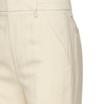 Pantaloni Reina in twill di viscosa e lino<BR/> DP789 IF0041DXXX004 DONDUP 