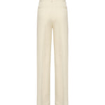 Pantaloni Reina in twill di viscosa e lino<BR/> DP789 IF0041DXXX004 DONDUP 