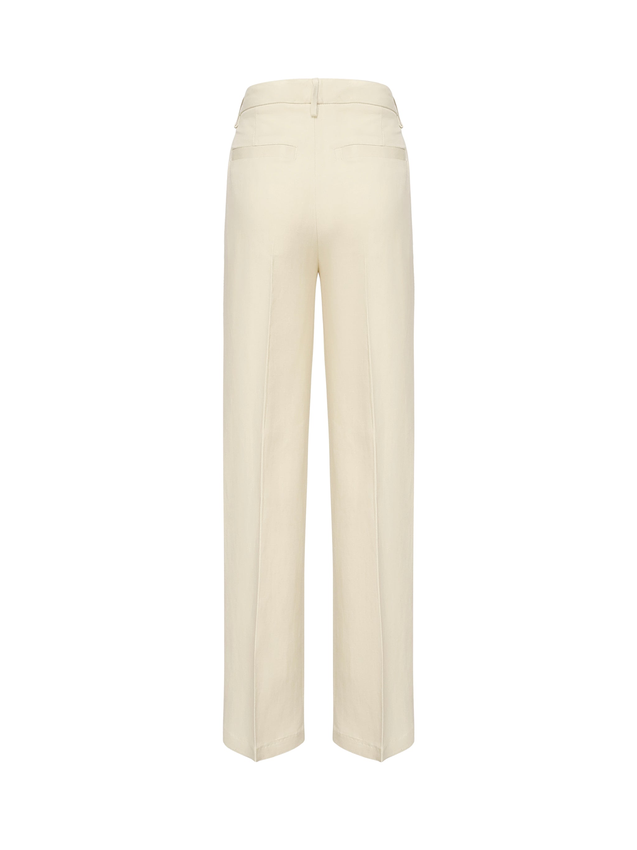 Pantaloni Reina in twill di viscosa e lino<BR/> DP789 IF0041DXXX004 DONDUP 