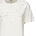 T-shirt cropped in jersey di cotone DS032 JF0352DXXXW000 DONDUP 