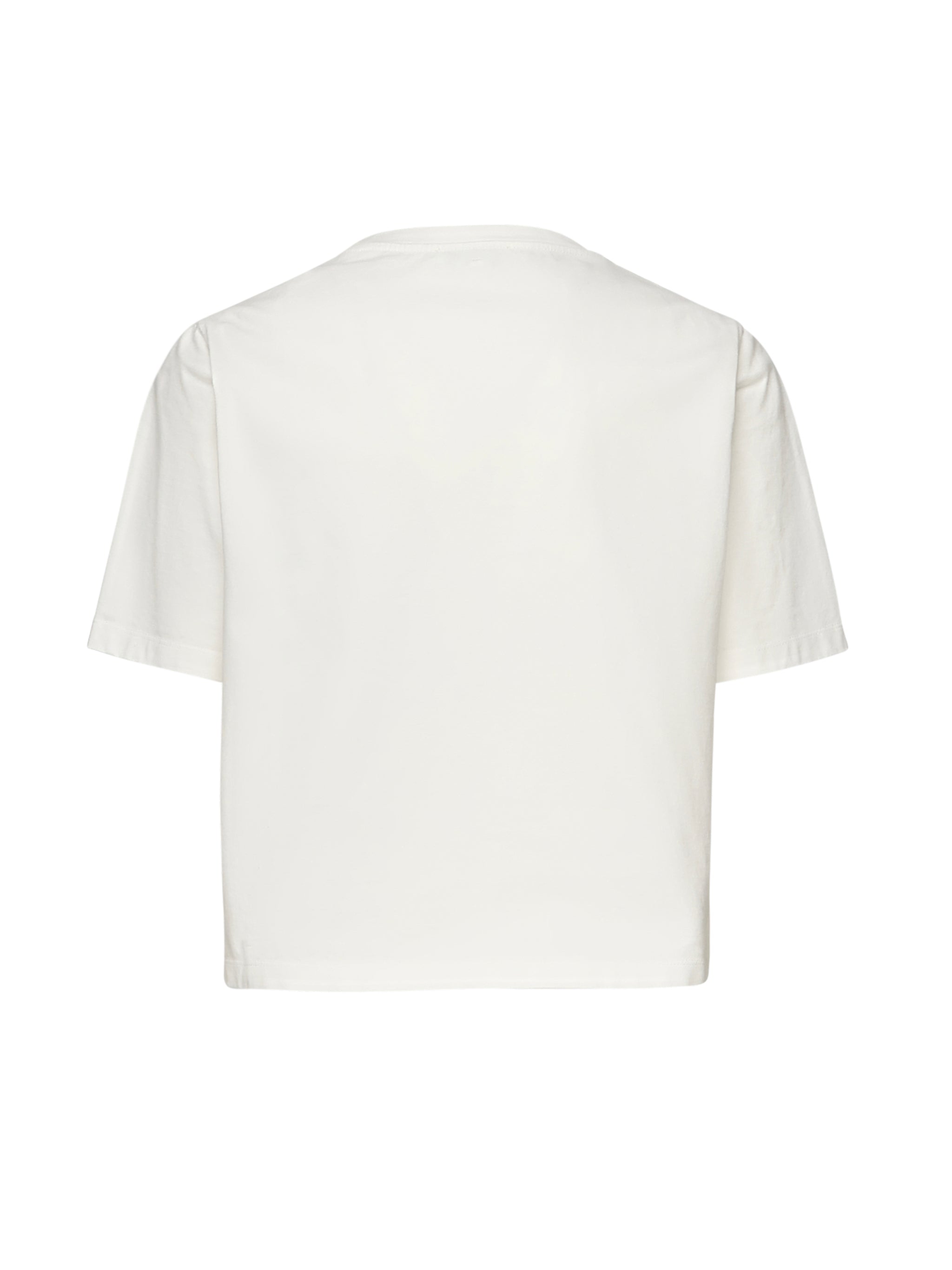 T-shirt cropped in jersey di cotone DS032 JF0352DXXXW000 DONDUP 