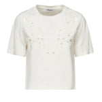 T-shirt cropped in jersey di cotone DS032 JF0352DXXXW000 DONDUP 