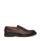 Mocassino in pelle intrecciata DU3266PHOEUY195 TM00 DOUCAL'S 