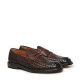 Mocassino in pelle intrecciata DU3266PHOEUY195 TM00 DOUCAL'S 