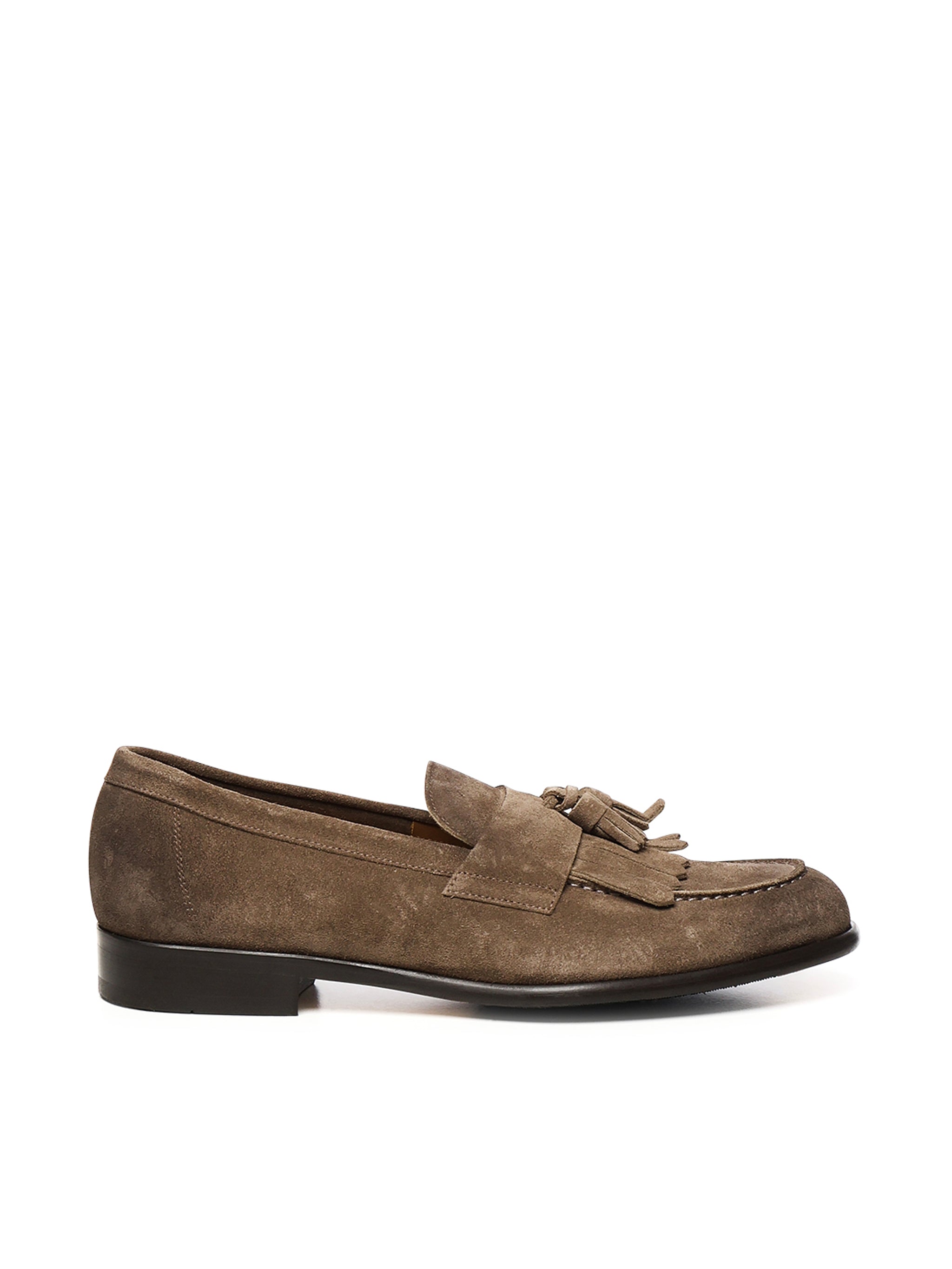 Mocassino in suede con nappine e frangia DU3399STRAUY260 TM08 DOUCAL'S 