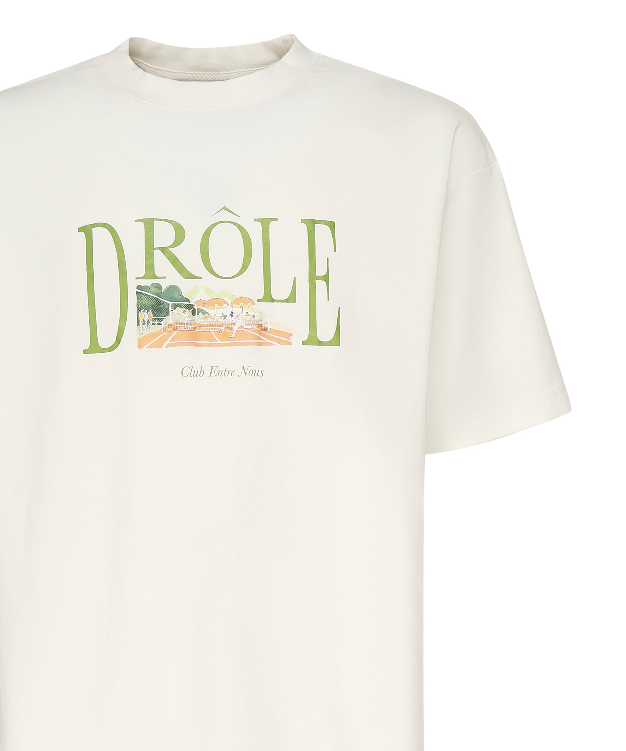 T-shirt Tennis Court<BR/> TS246CO002 OW Drôle de Monsieur 